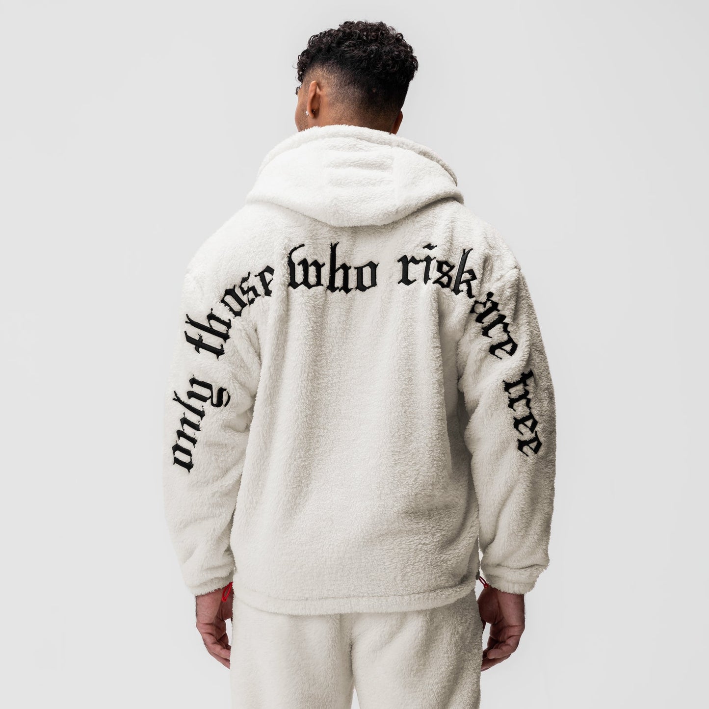 0553. Sherpa Recovery Hoodie Ivory Cream/Black | ASRV sale