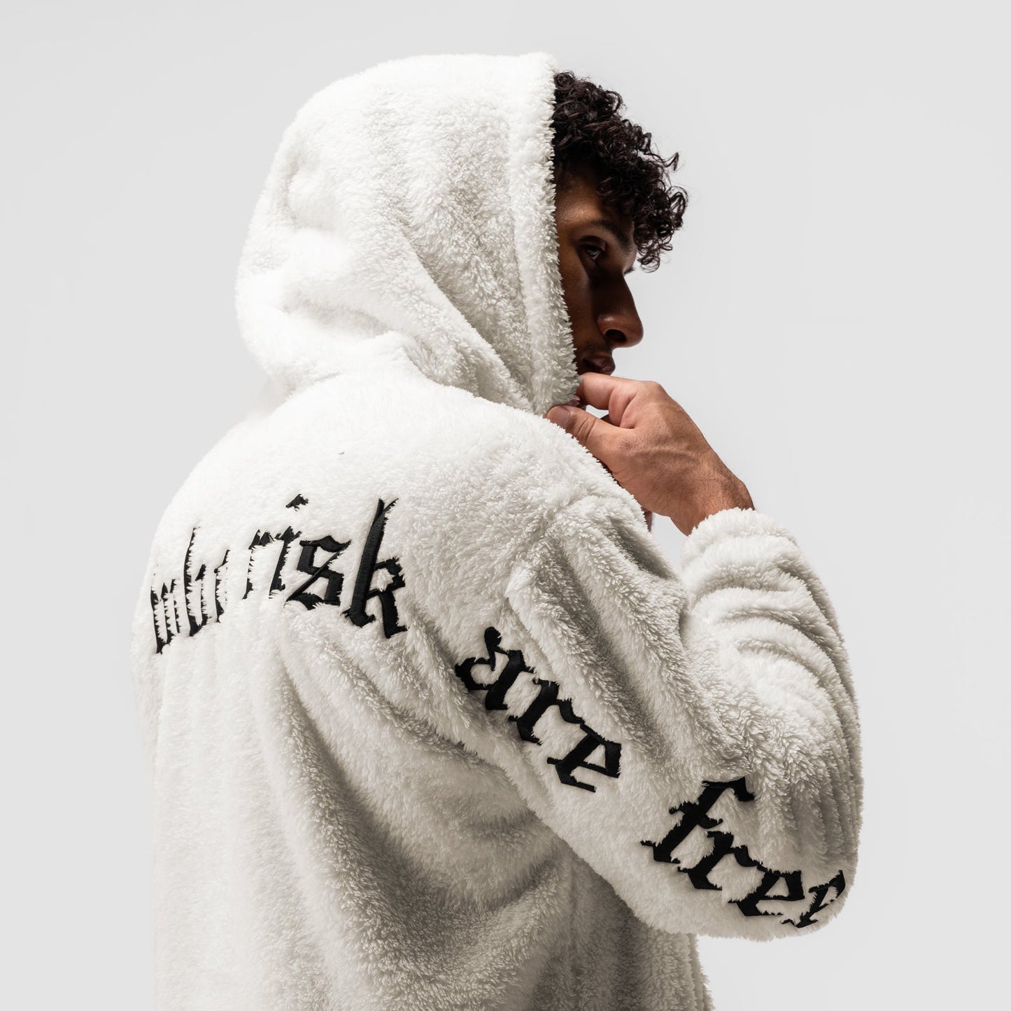 0553. Sherpa Recovery Hoodie Ivory Cream/Black | ASRV sale