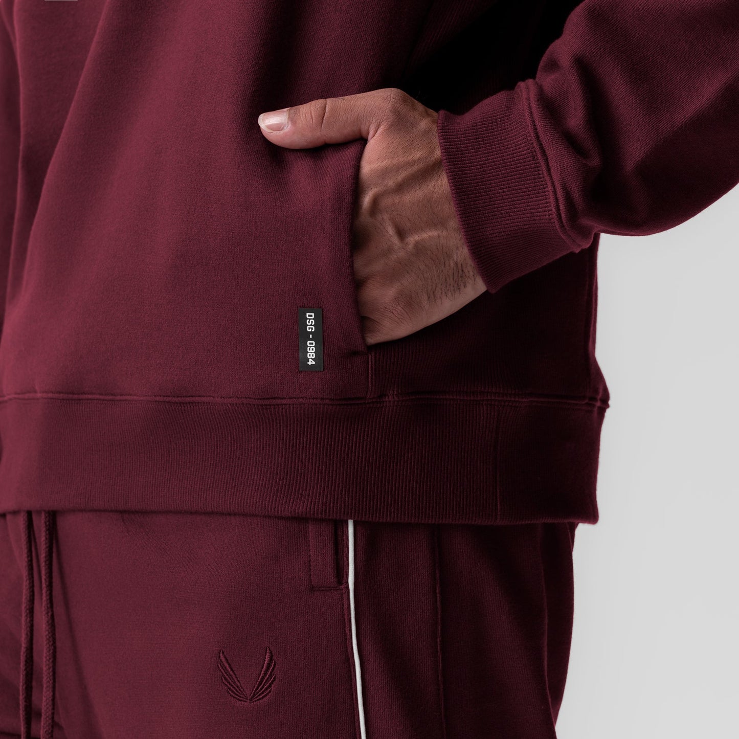 0984. Herringbone Terry Crewneck Crimson | ASRV discount