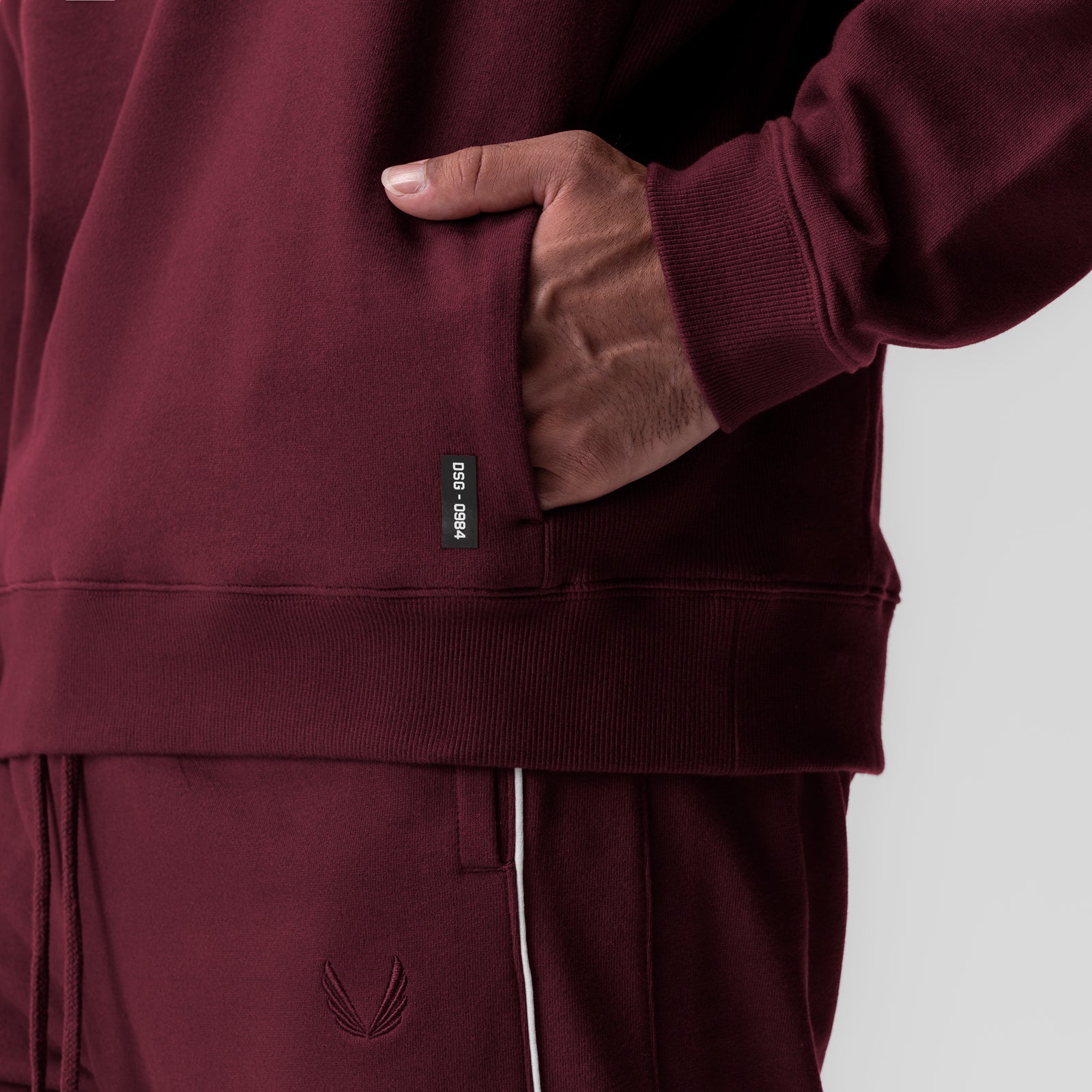 0984. Herringbone Terry Crewneck Crimson | ASRV discount