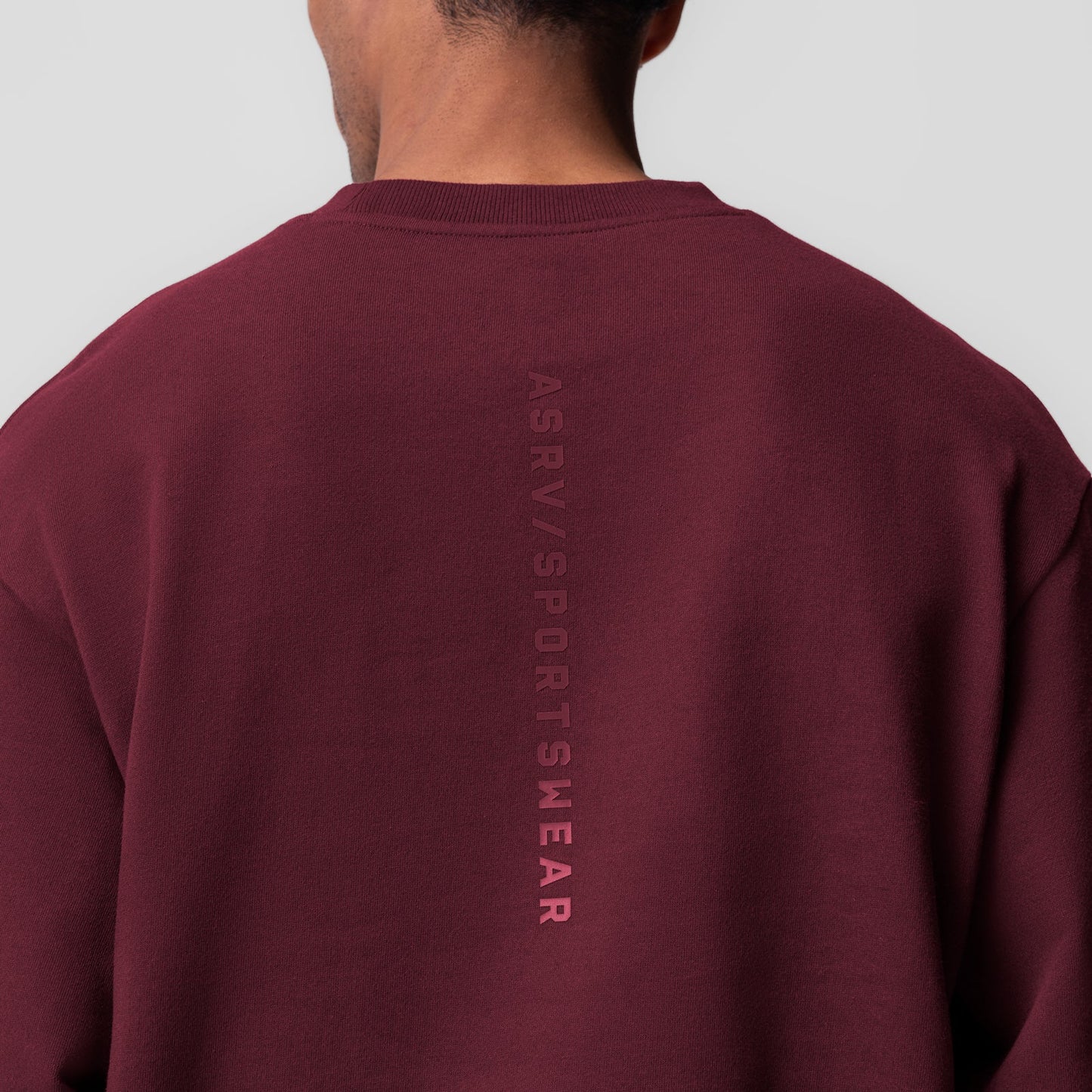 0984. Herringbone Terry Crewneck Crimson | ASRV discount