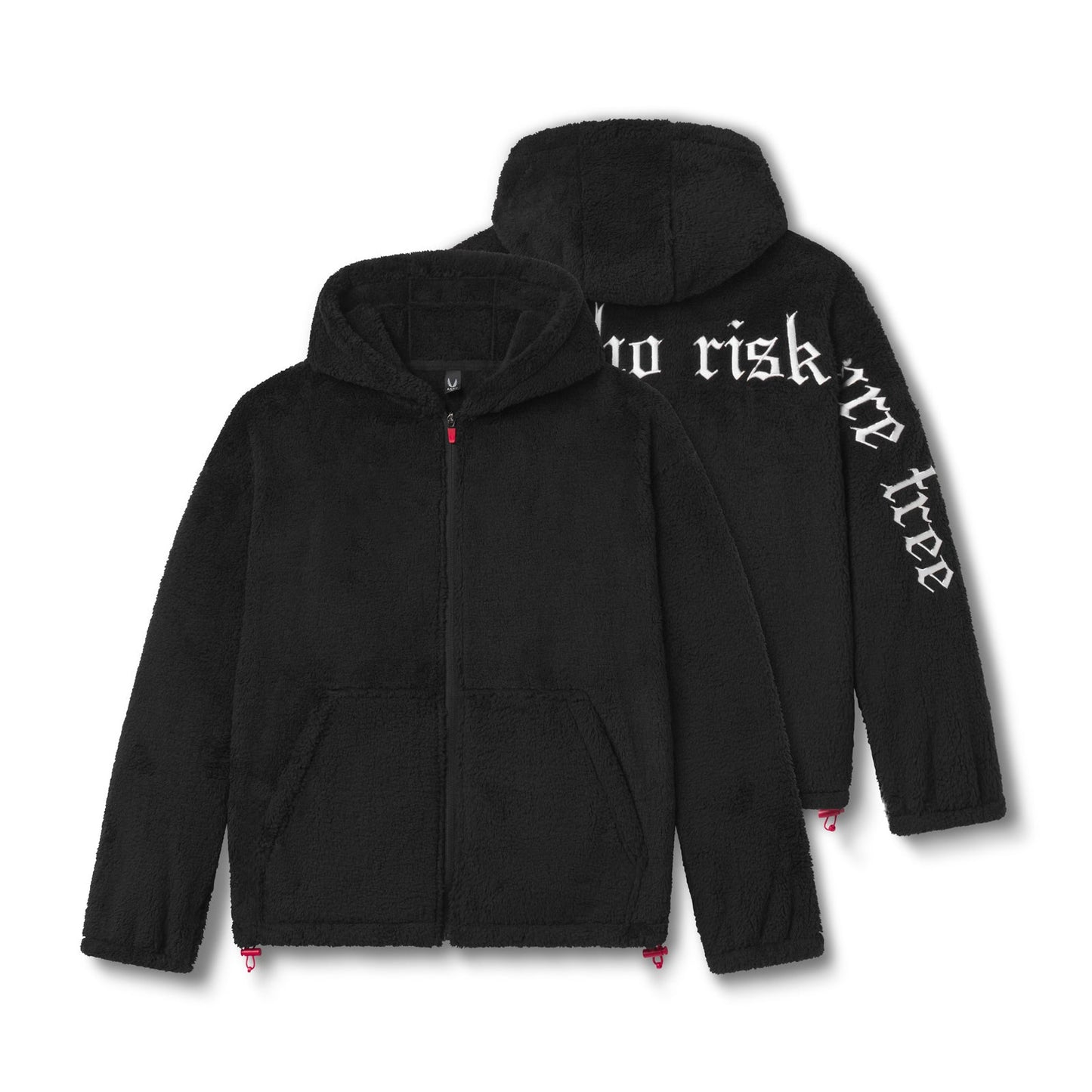 0887. Sherpa Recovery Full Zip Hoodie Black/White | ASRV Discount