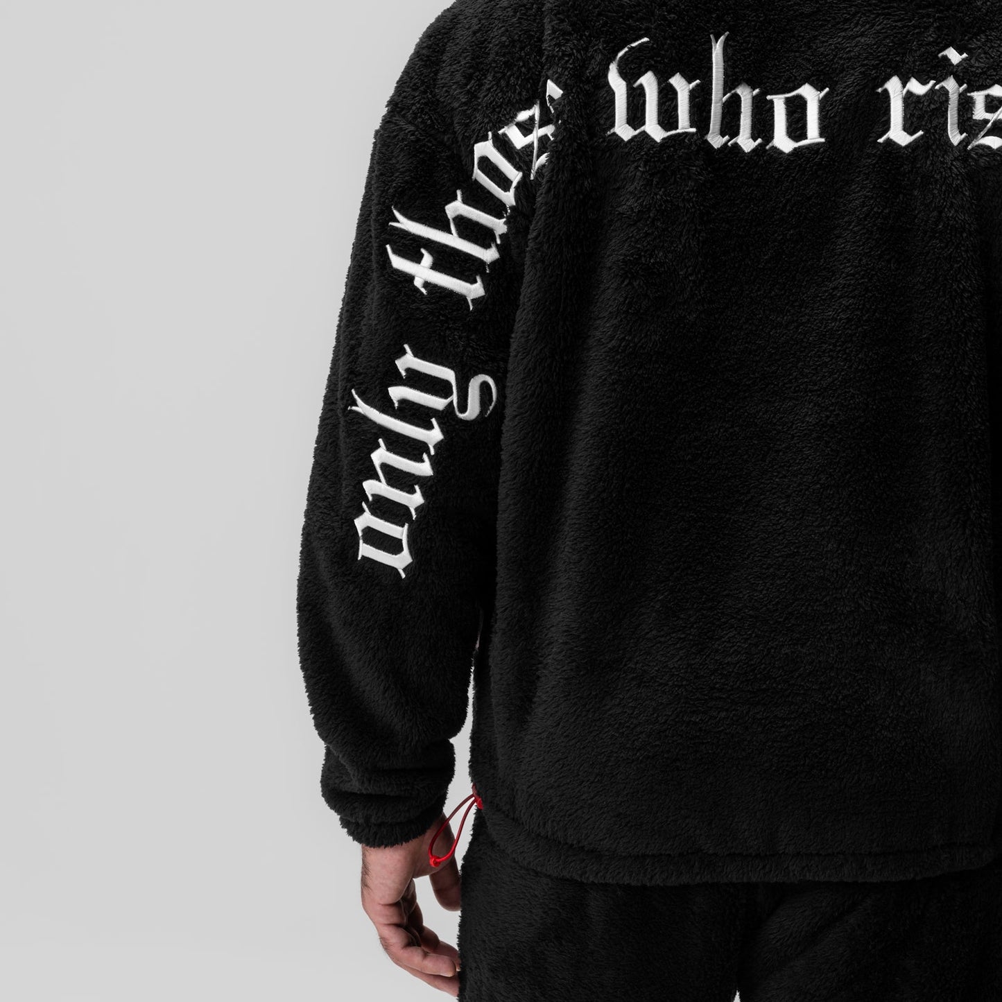 0887. Sherpa Recovery Full Zip Hoodie Black/White | ASRV Discount