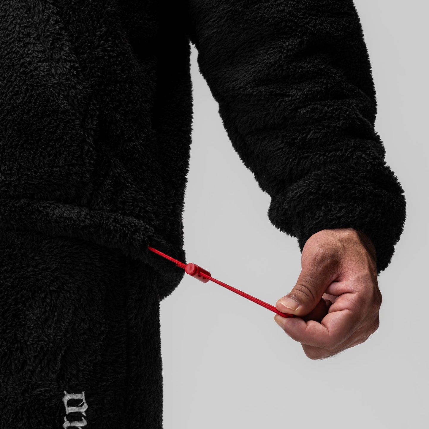 0887. Sherpa Recovery Full Zip Hoodie Black/White | ASRV Discount