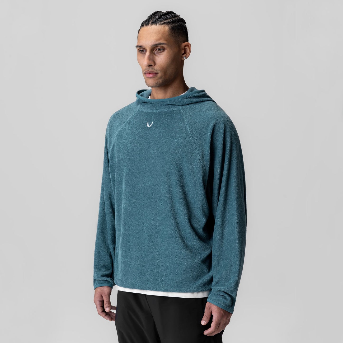 1054. Towel Terry Reversible Hoodie Storm | ASRV for sale