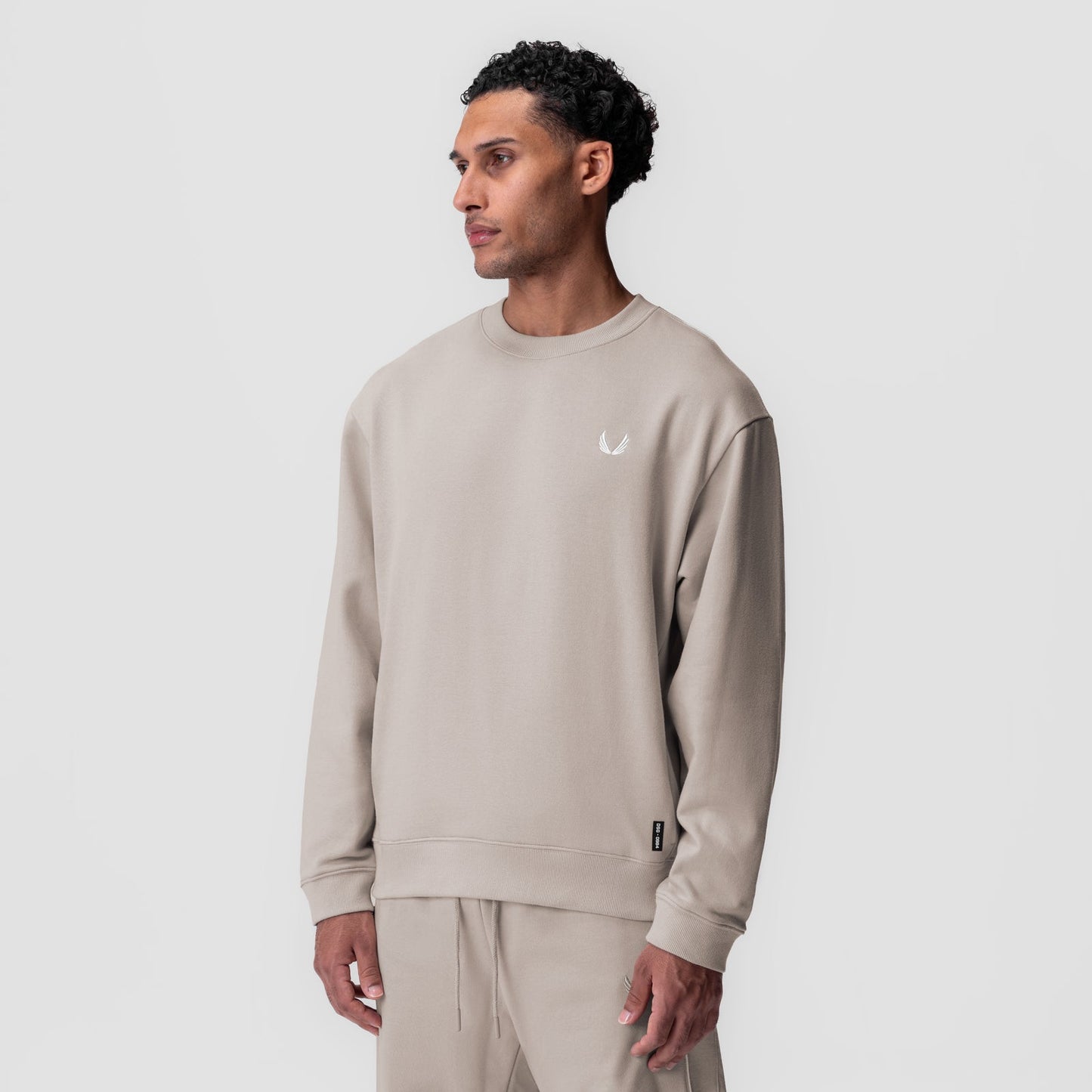0984. Herringbone Terry Crewneck Chai | ASRV discount