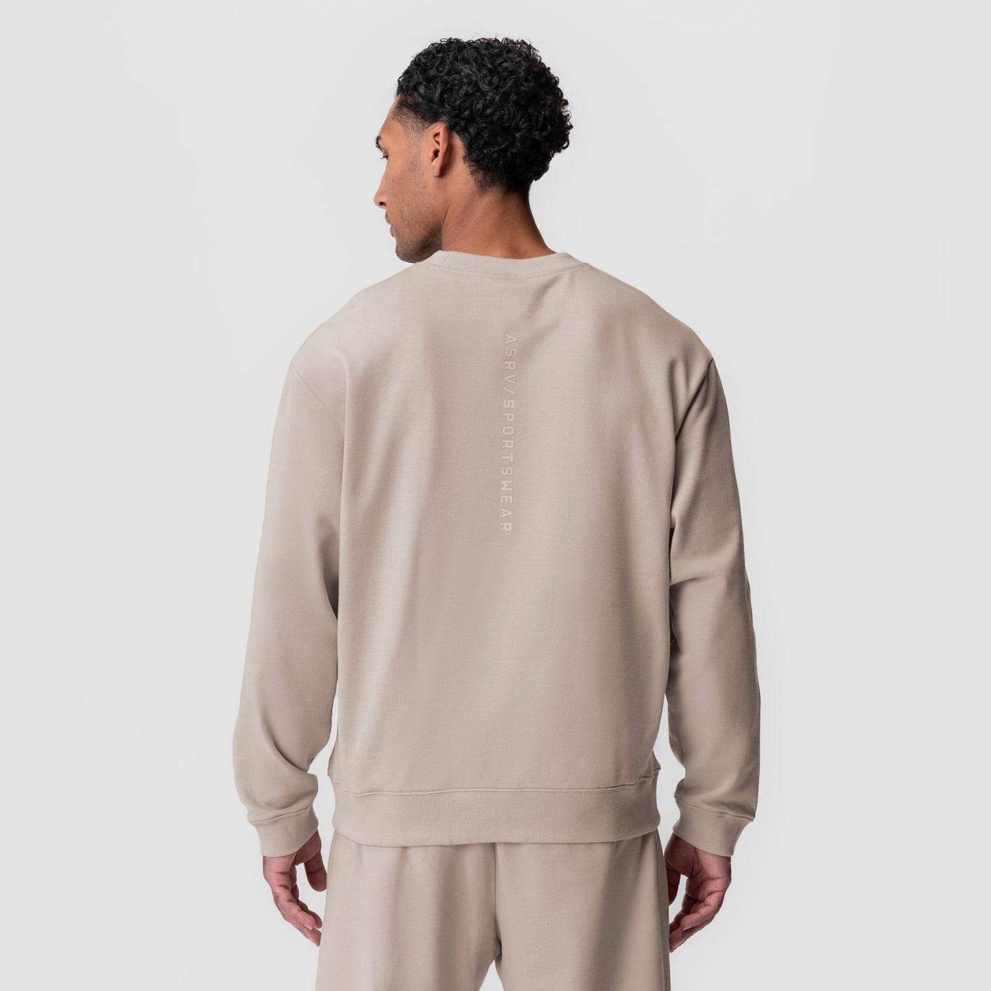 0984. Herringbone Terry Crewneck Chai | ASRV discount