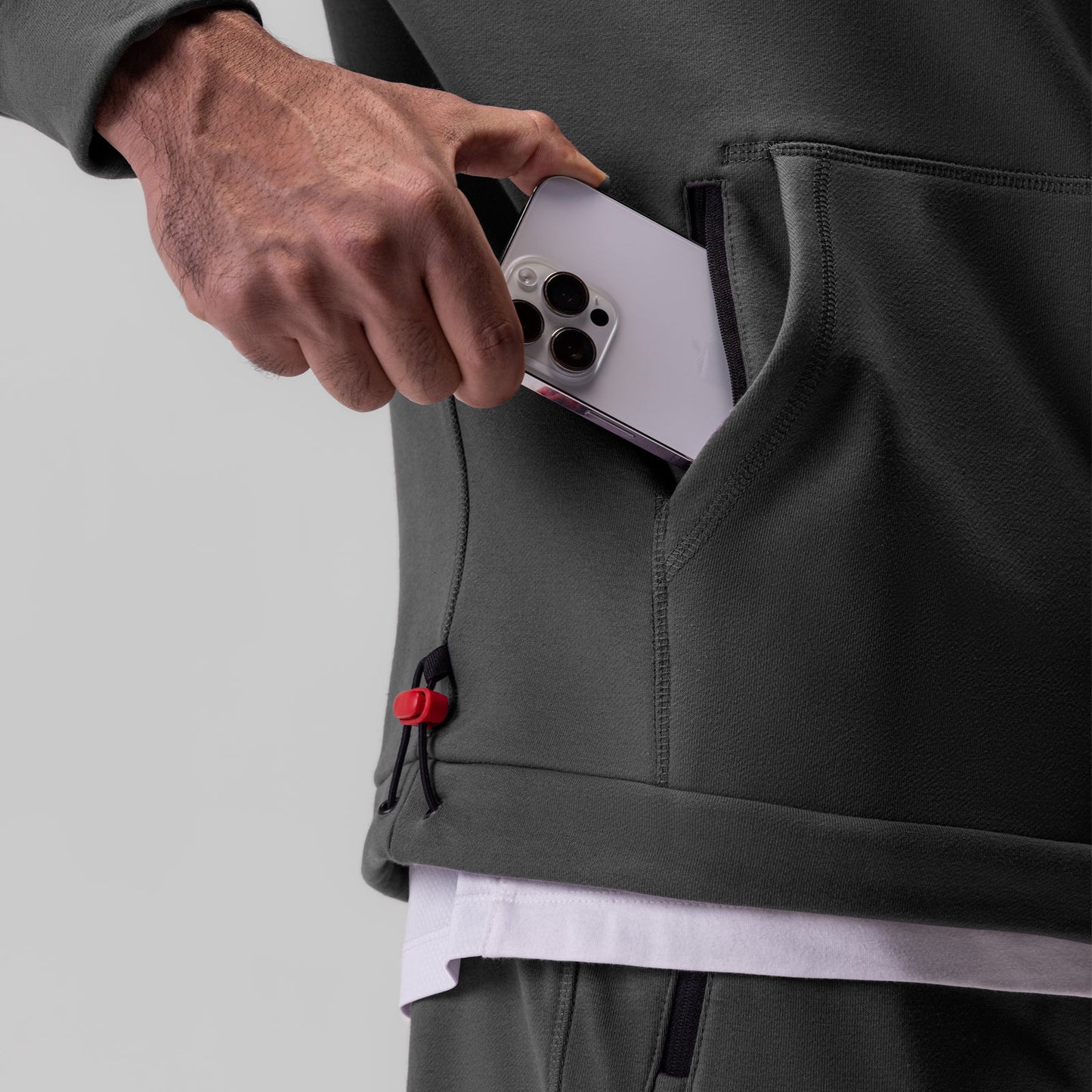 0905. Tech-Terry™ Weather-Ready Training Hoodie Space Grey "ASRV" | ASRV Online