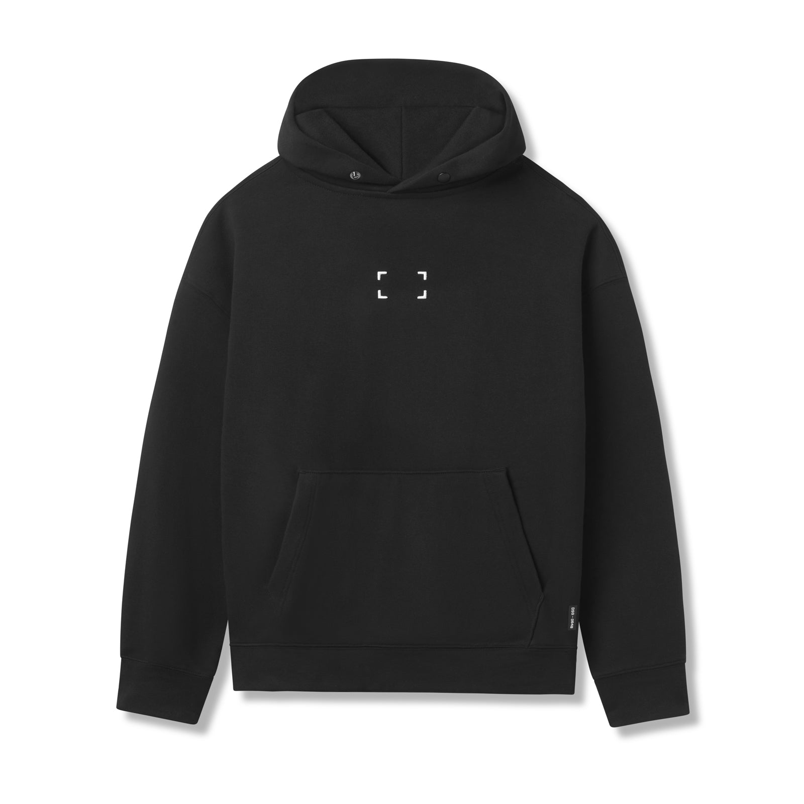 0648. Tech-Terry™ Hoodie Black "Space Bracket" | ASRV Discount