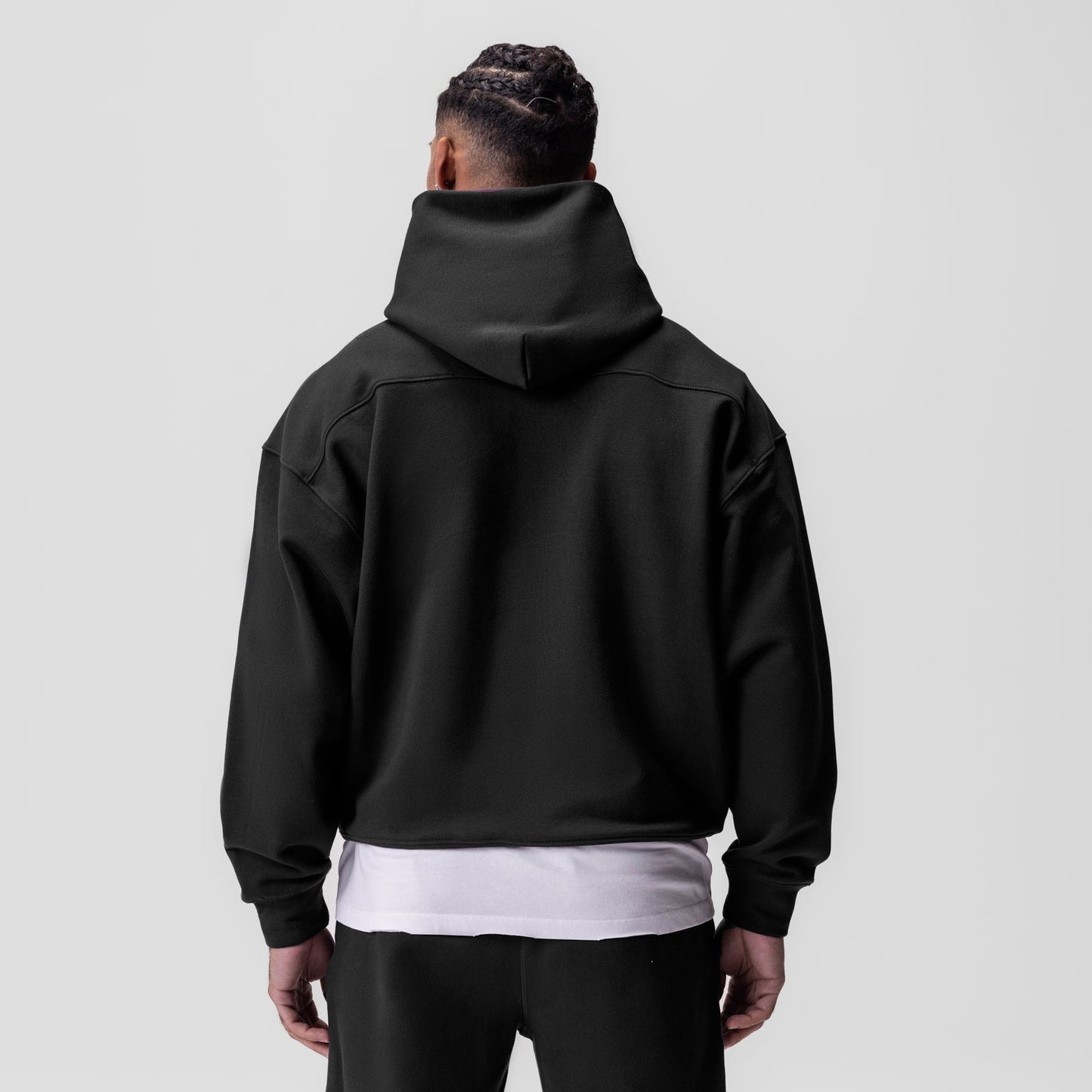 0648. Tech-Terry™ Hoodie Black "Space Bracket" | ASRV Discount