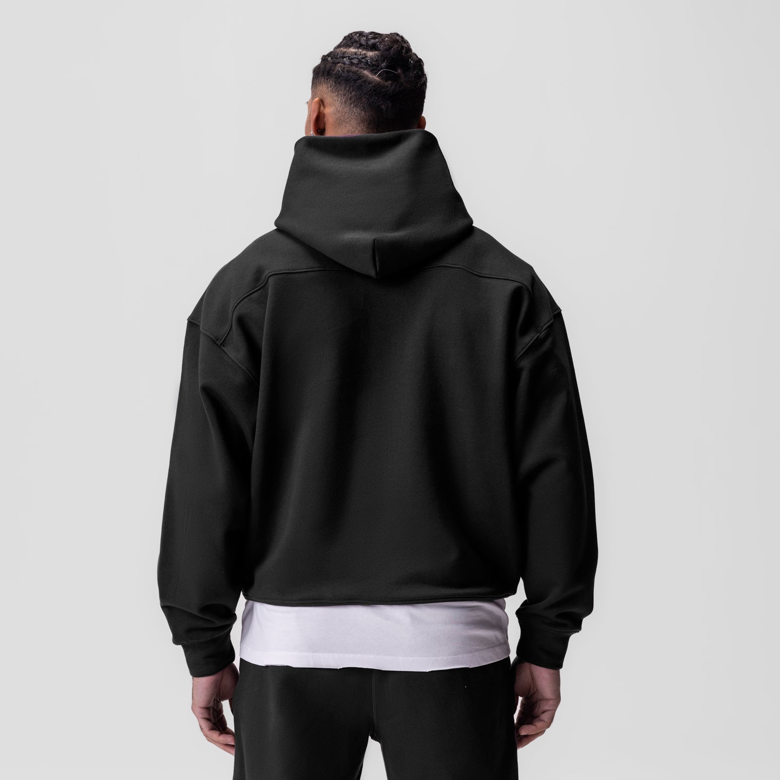 0648. Tech-Terry™ Hoodie Black "Space Bracket" | ASRV Discount