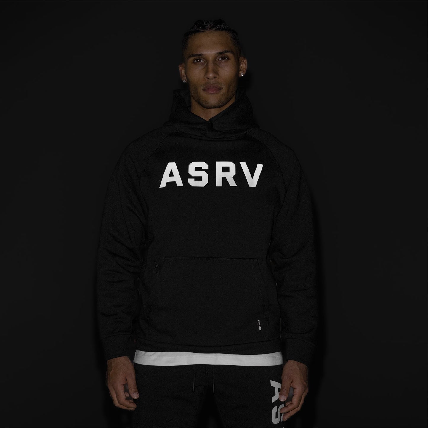 0905. Tech-Terry™ Weather-Ready Training Hoodie Black "ASRV" | ASRV on sale