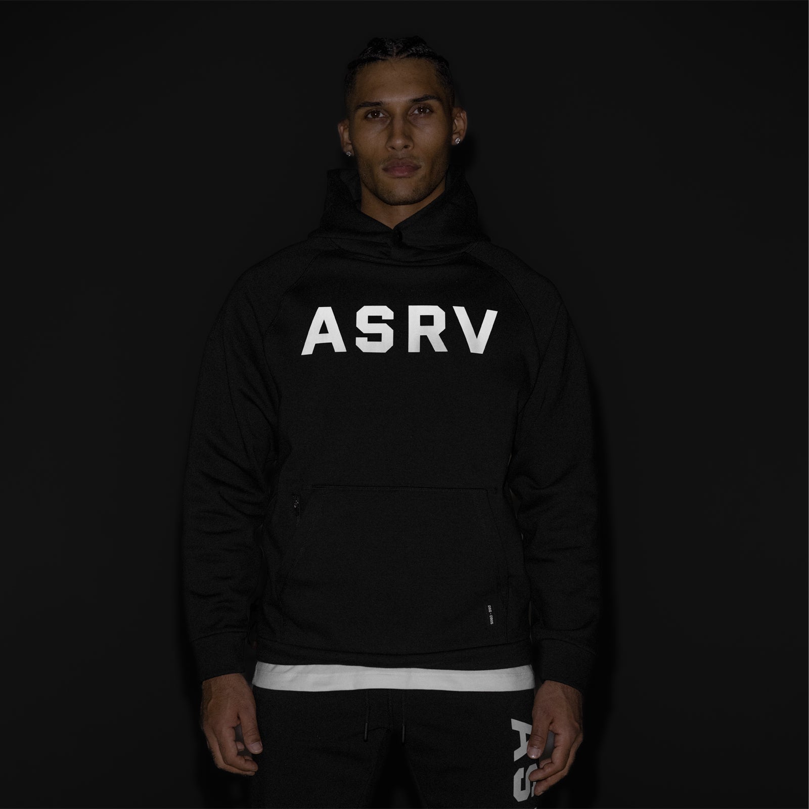 0905. Tech-Terry™ Weather-Ready Training Hoodie Black "ASRV" | ASRV on sale