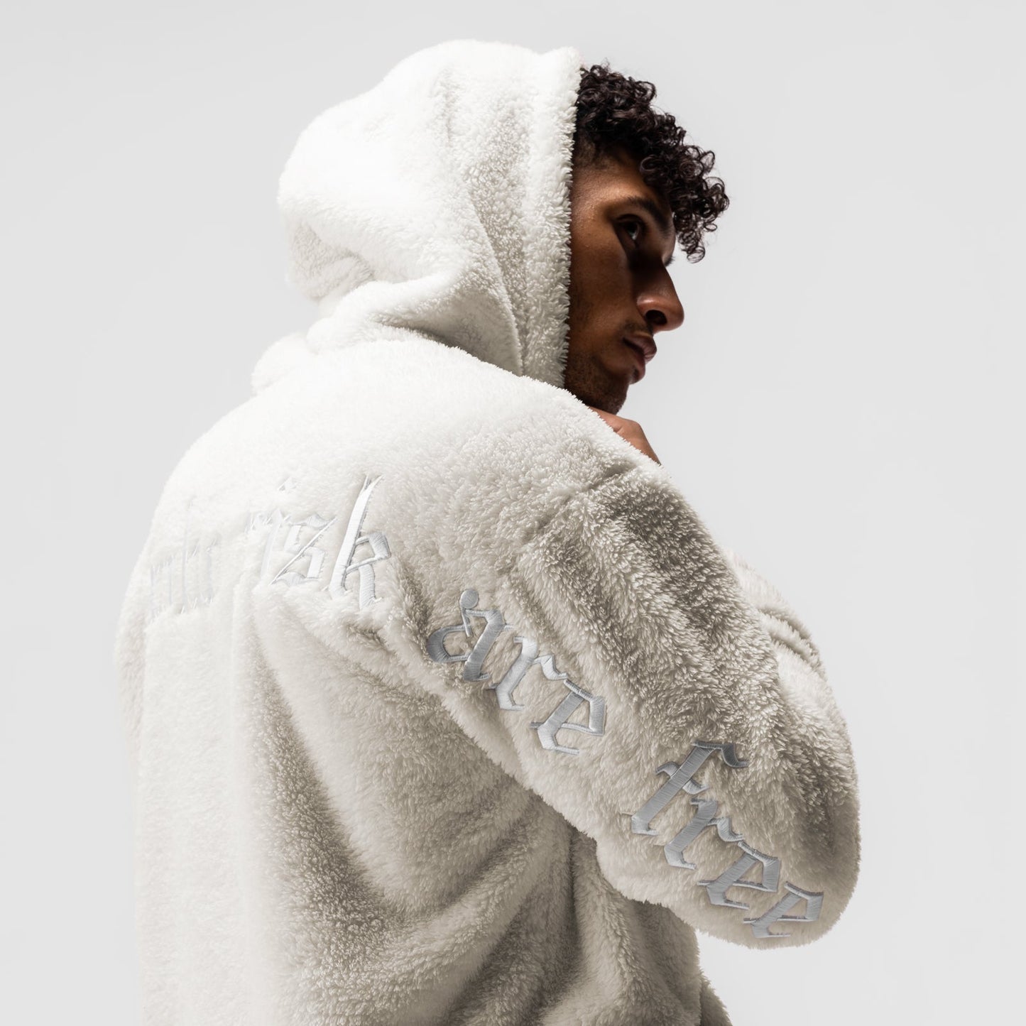 0553. Sherpa Recovery Hoodie Ivory Cream/White | ASRV for sale