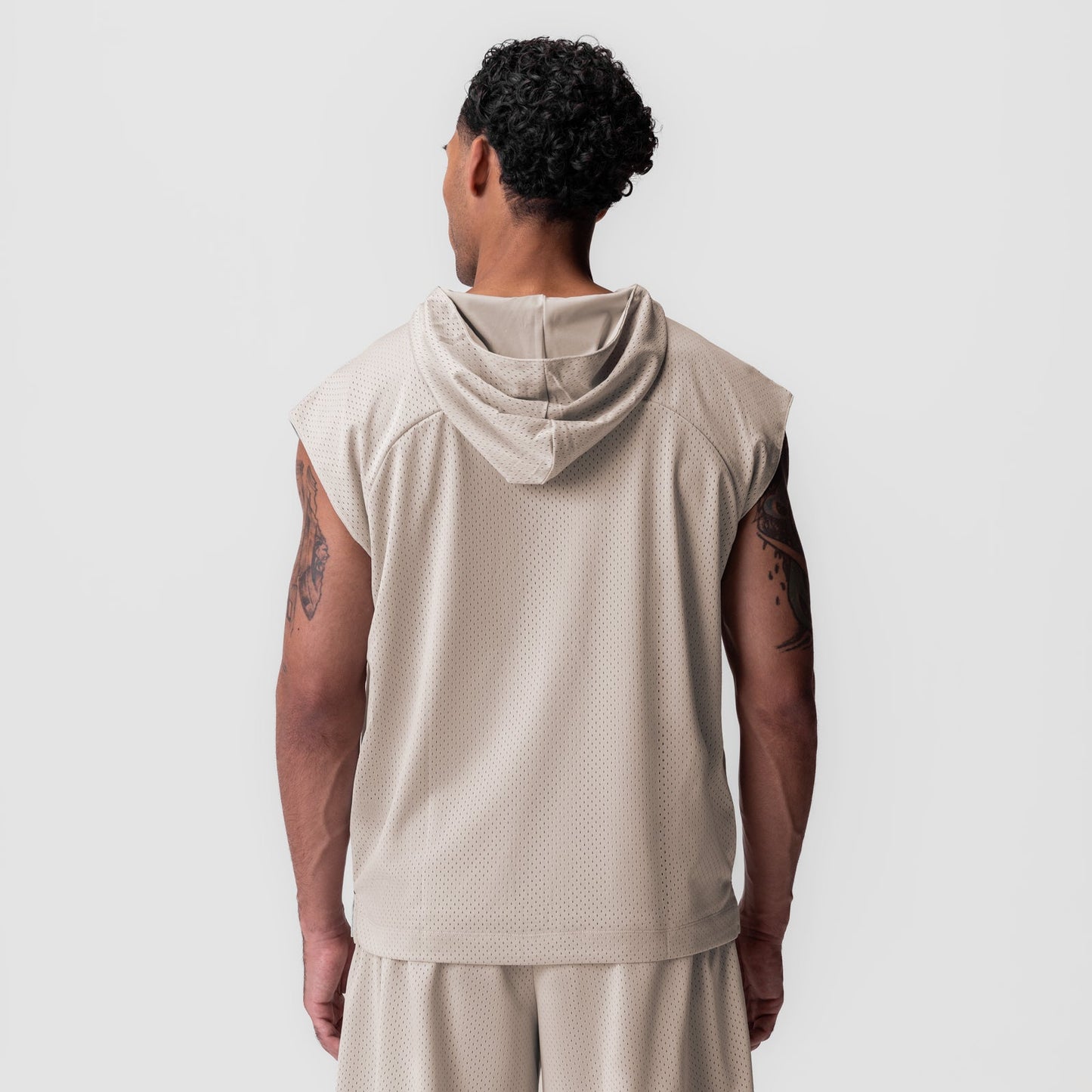 0983. Reversible 2-in-1 Cutoff Hoodie Chai | ASRV Online