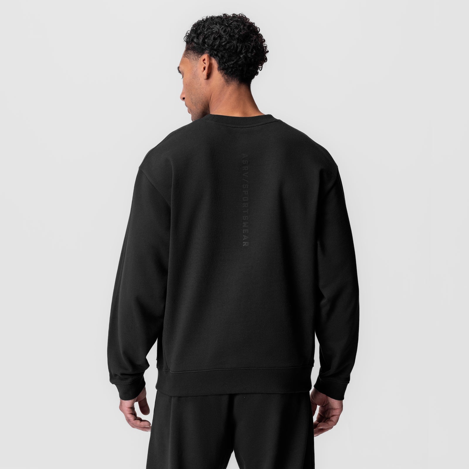 0984. Herringbone Terry Crewneck Black | ASRV near me