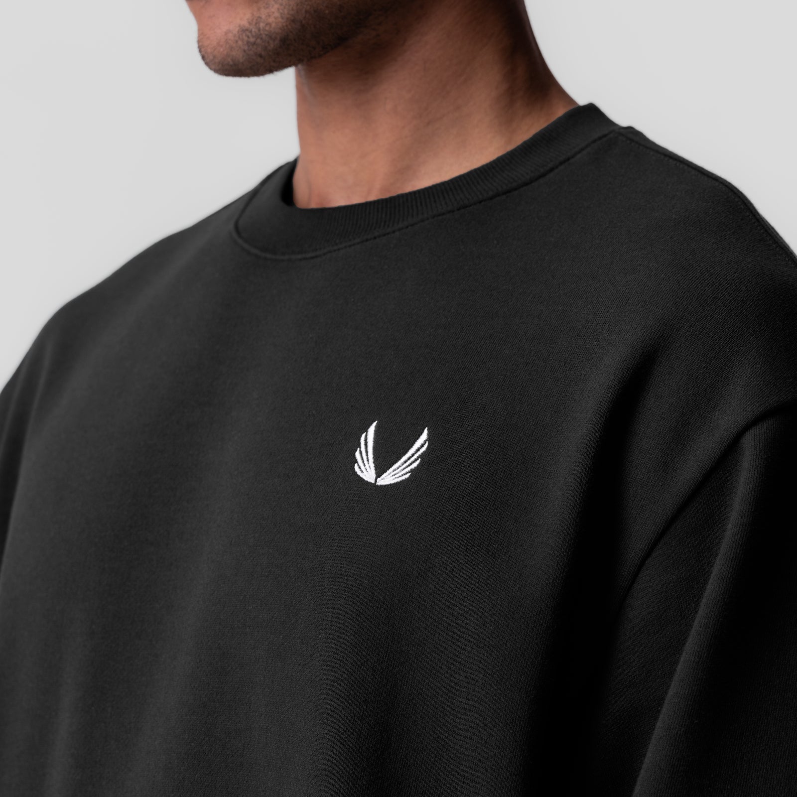 0984. Herringbone Terry Crewneck Black | ASRV near me
