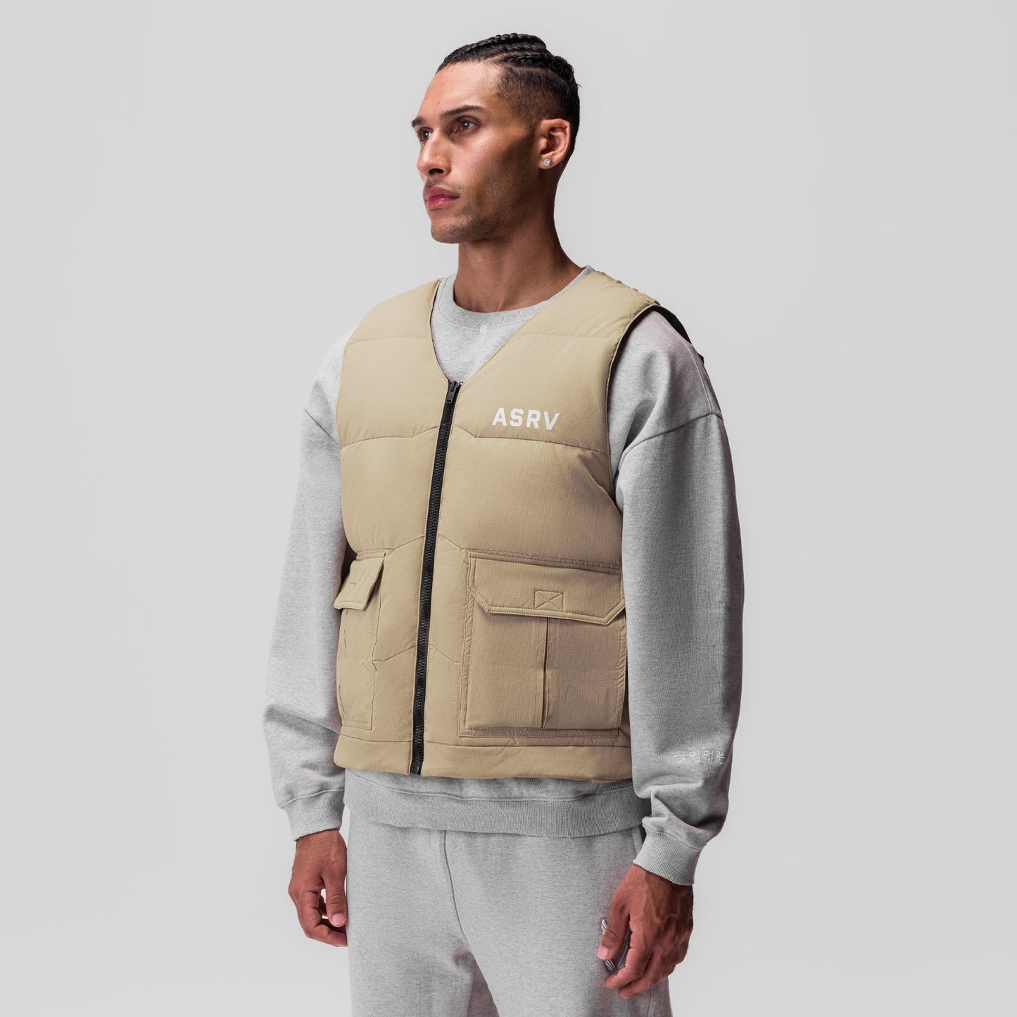 0859. Ripstop Insulated Puffer Gilet Khaki | ASRV Online