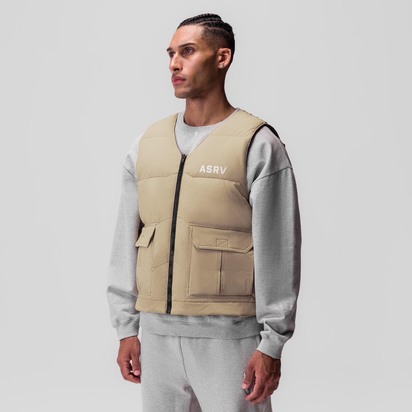 0859. Ripstop Insulated Puffer Gilet Khaki | ASRV Online