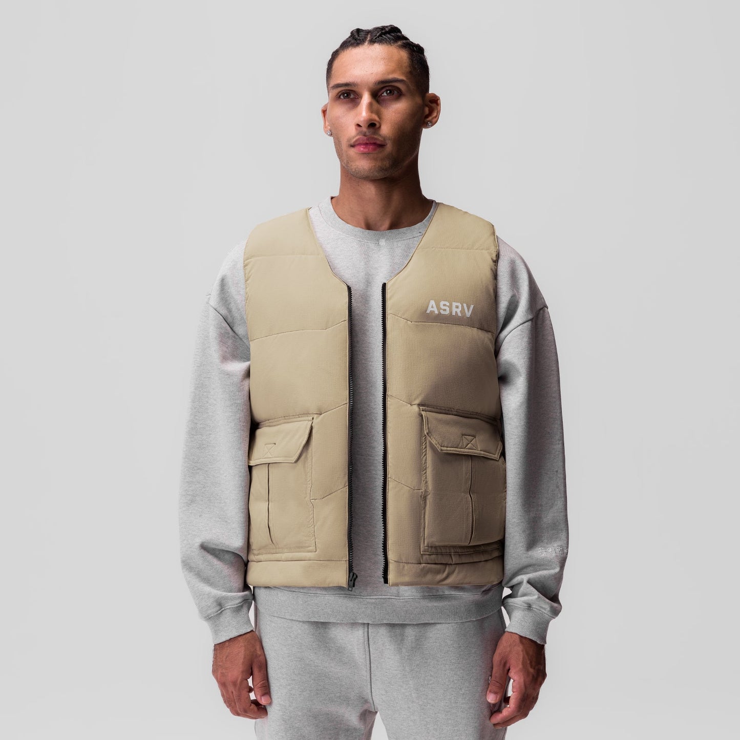 0859. Ripstop Insulated Puffer Gilet Khaki | ASRV Online