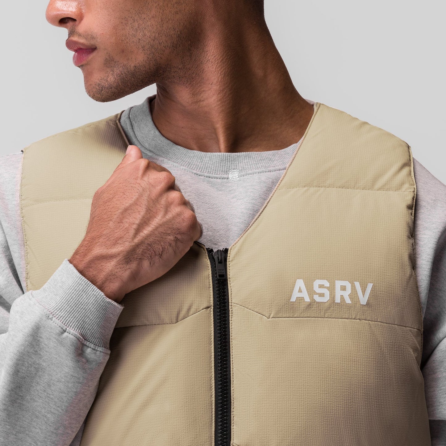 0859. Ripstop Insulated Puffer Gilet Khaki | ASRV Online