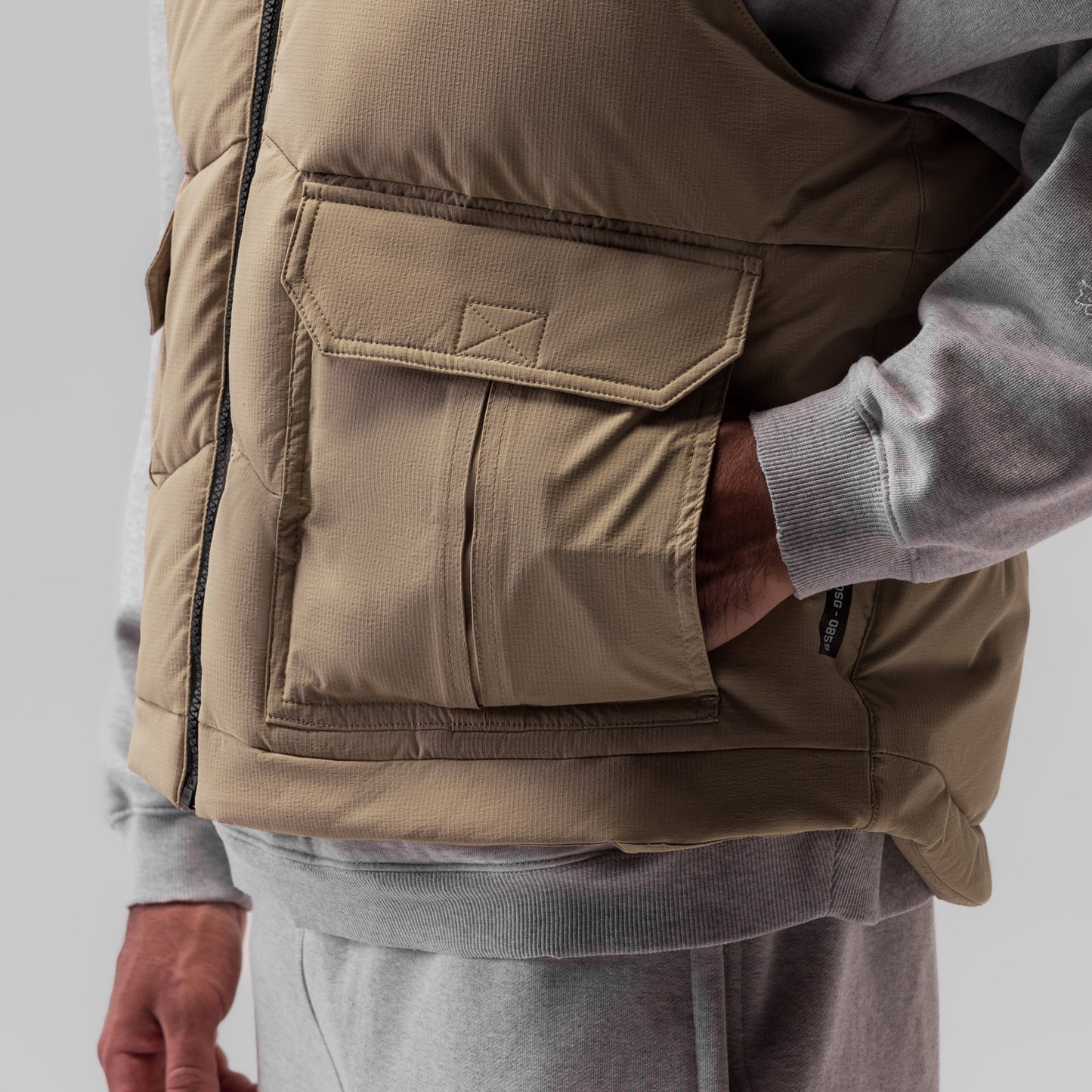 0859. Ripstop Insulated Puffer Gilet Khaki | ASRV Online
