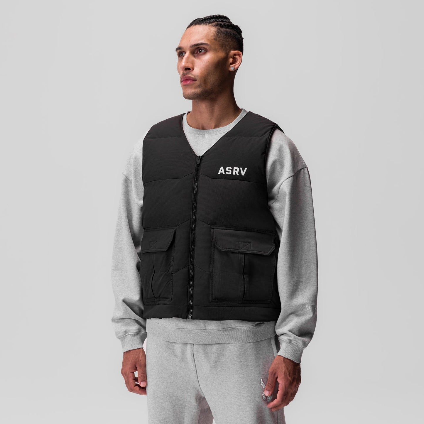 0859. Ripstop Insulated Puffer Gilet Black | ASRV US