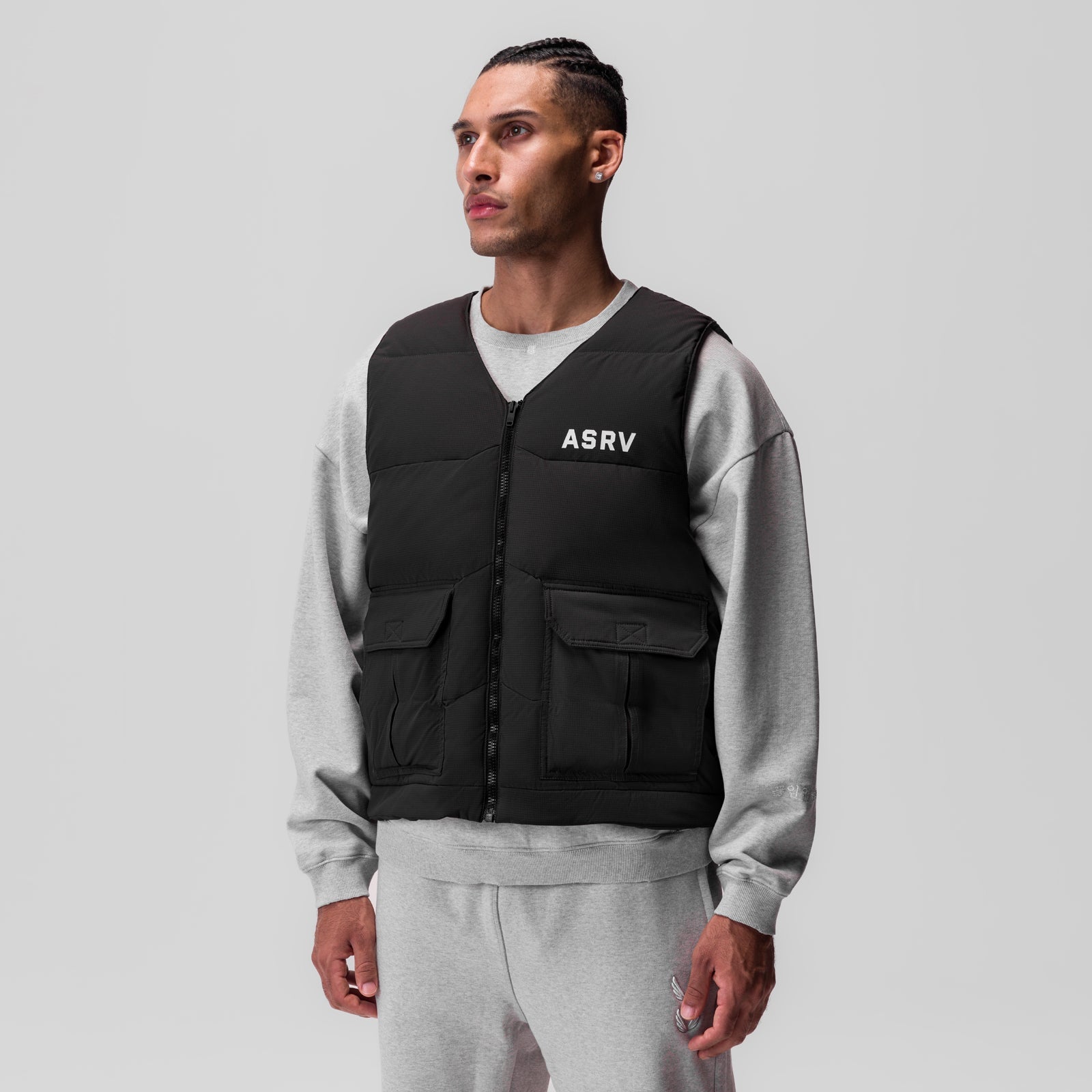 0859. Ripstop Insulated Puffer Gilet Black | ASRV US