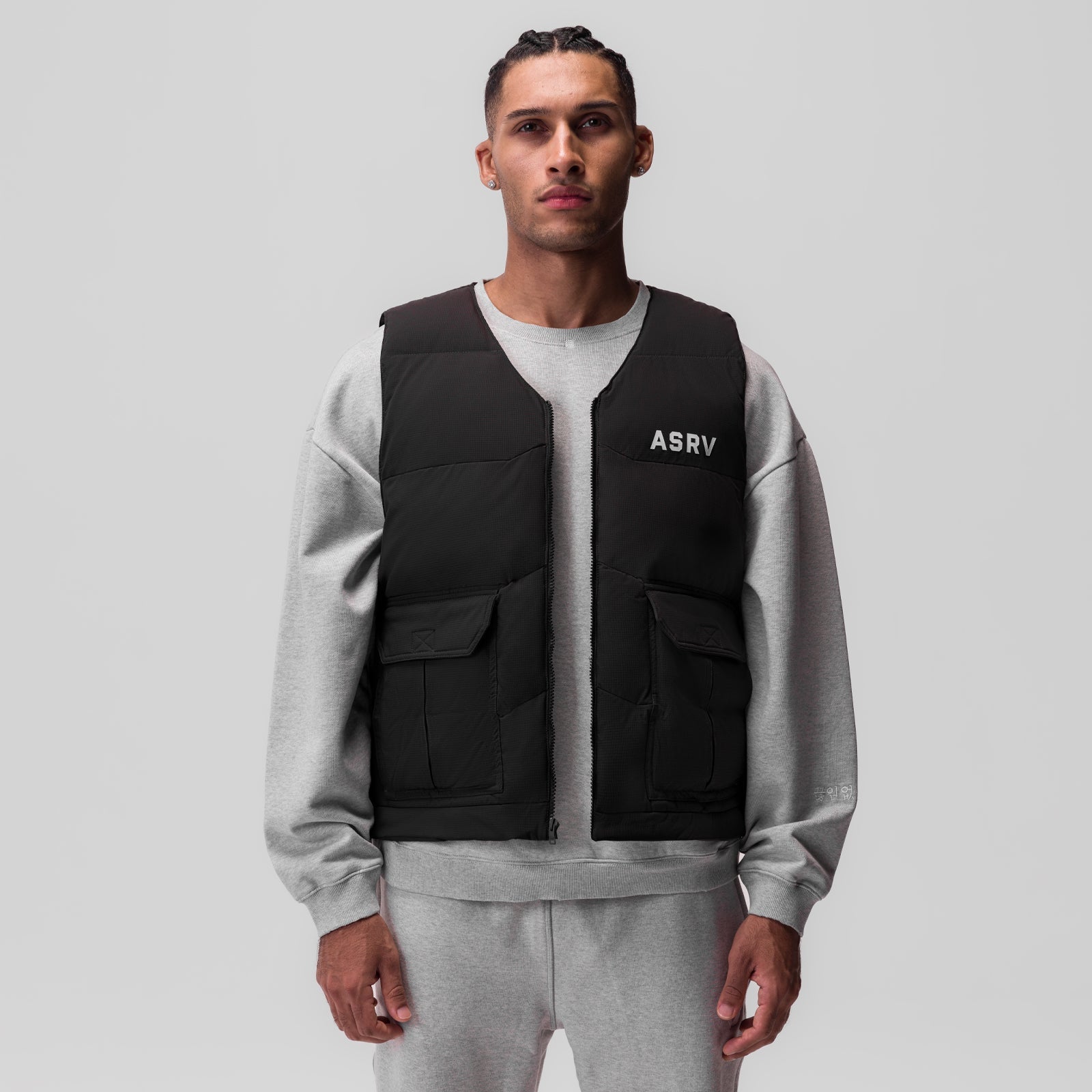 0859. Ripstop Insulated Puffer Gilet Black | ASRV US