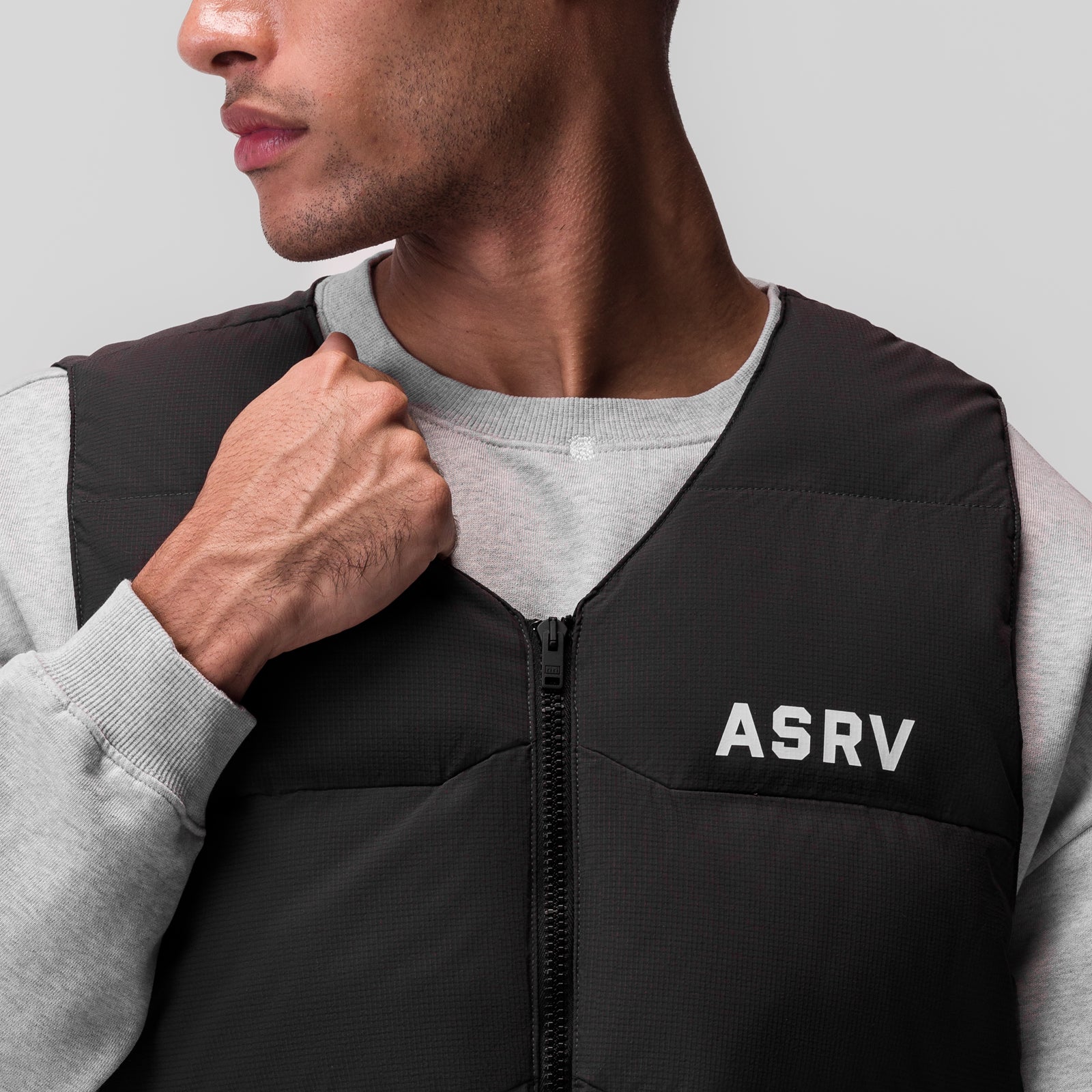 0859. Ripstop Insulated Puffer Gilet Black | ASRV US