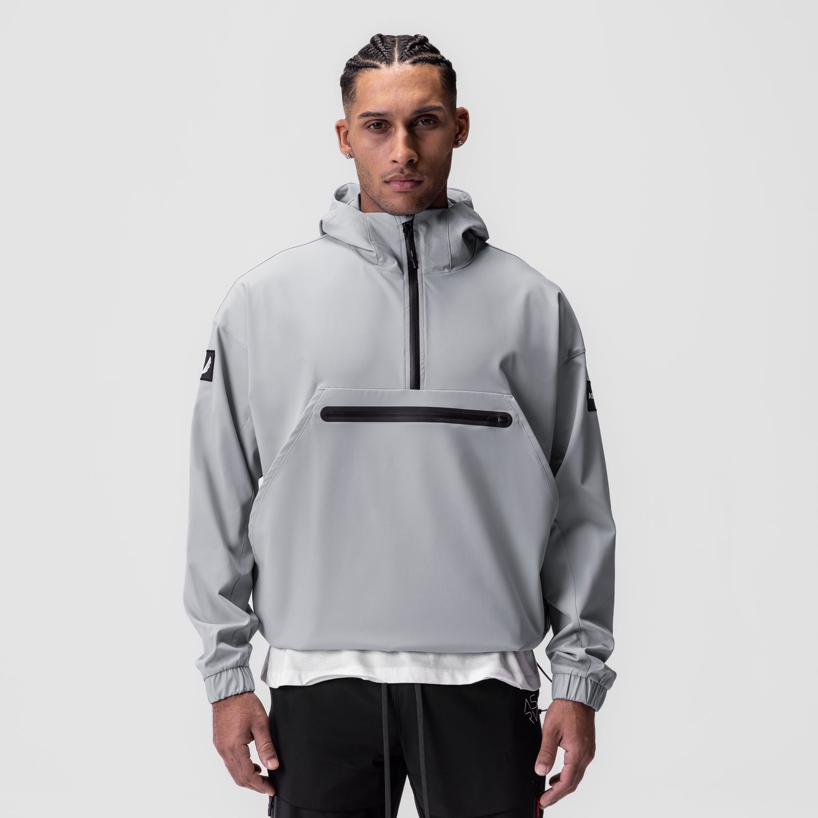 0717. Weather-Ready Anorak Jacket Slate Grey "Patch" | ASRV discount
