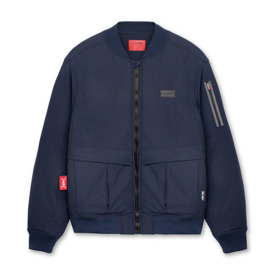 0677. Kinterra™ Weatherproof Bomber Jacket Navy | ASRV on sale