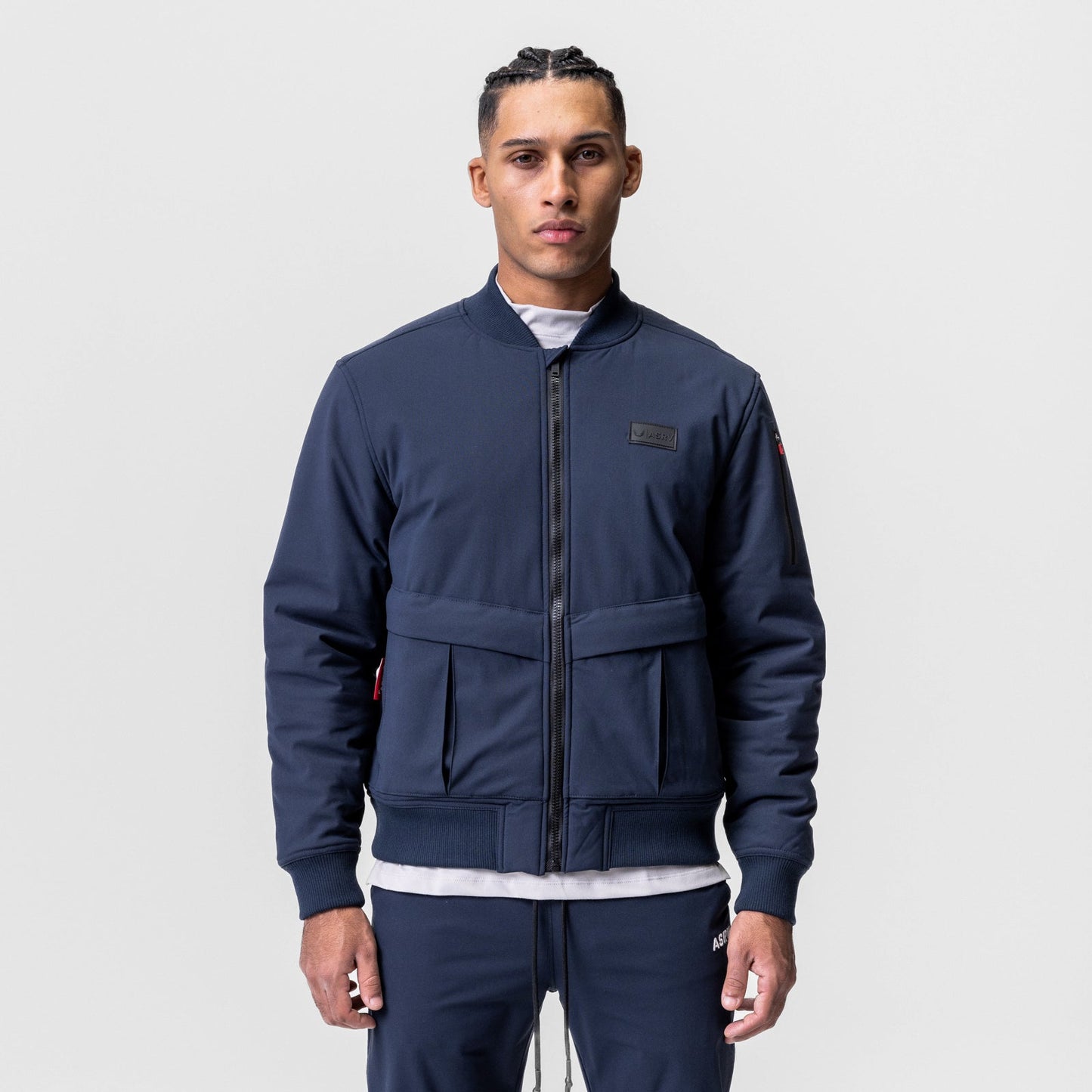 0677. Kinterra™ Weatherproof Bomber Jacket Navy | ASRV on sale
