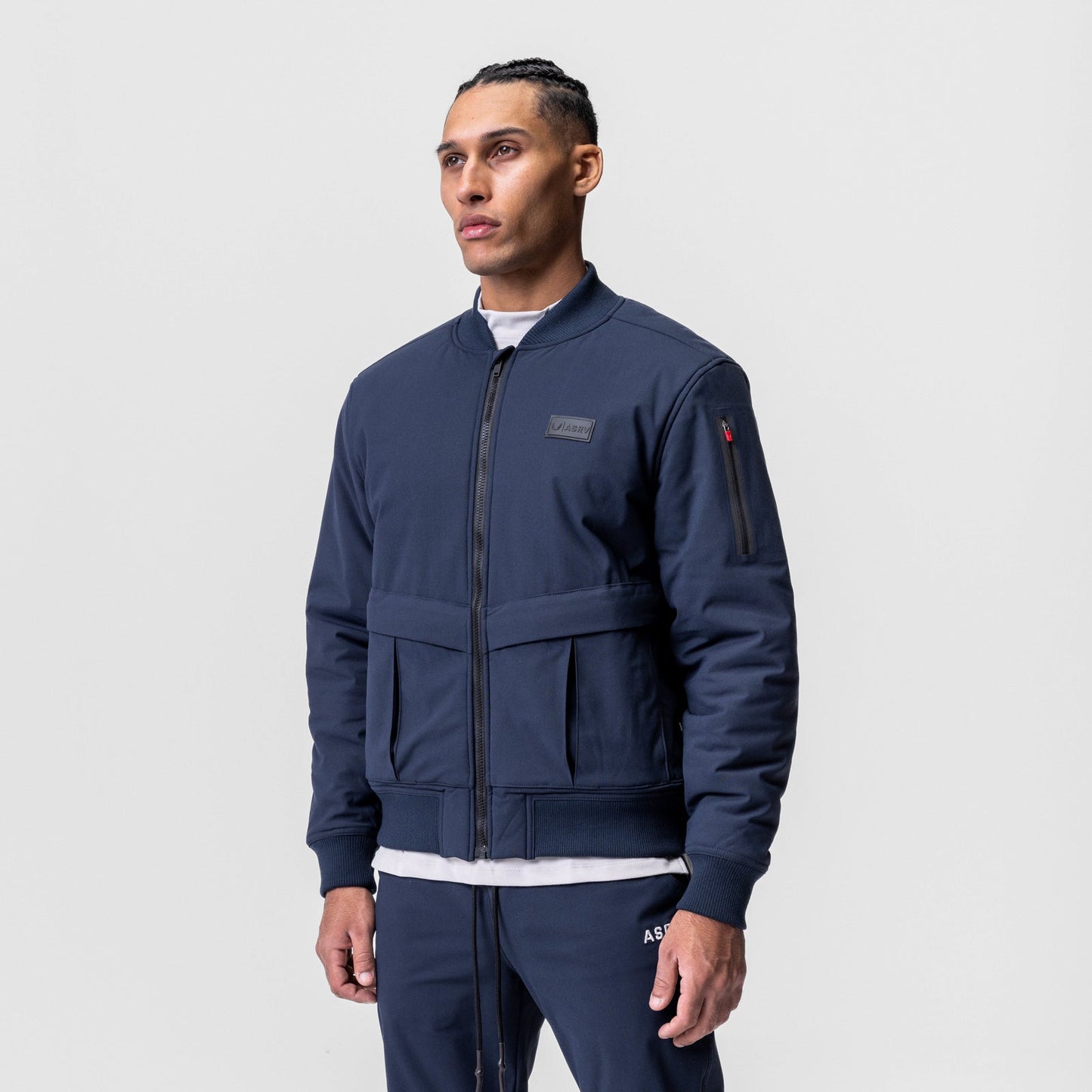 0677. Kinterra™ Weatherproof Bomber Jacket Navy | ASRV on sale