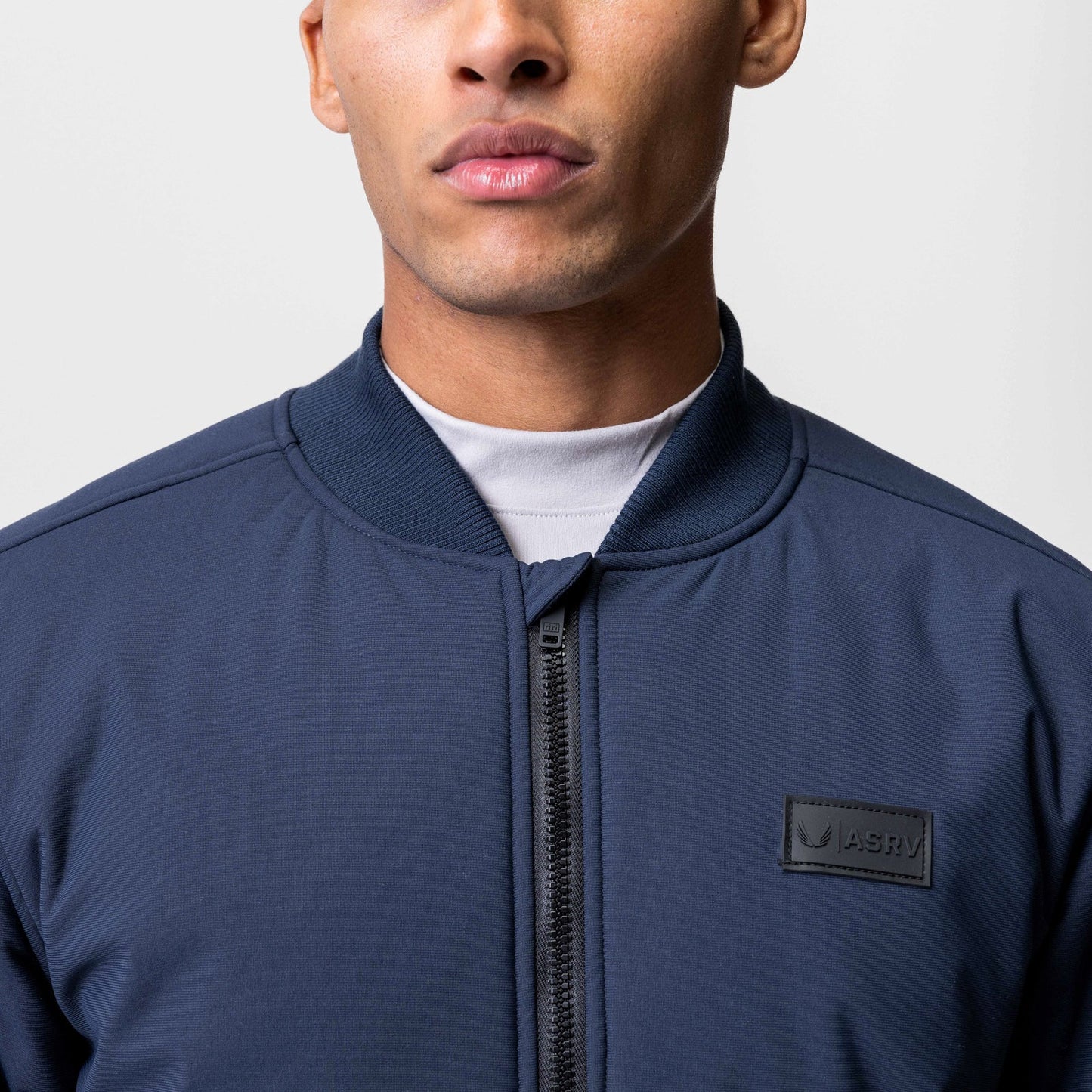 0677. Kinterra™ Weatherproof Bomber Jacket Navy | ASRV on sale