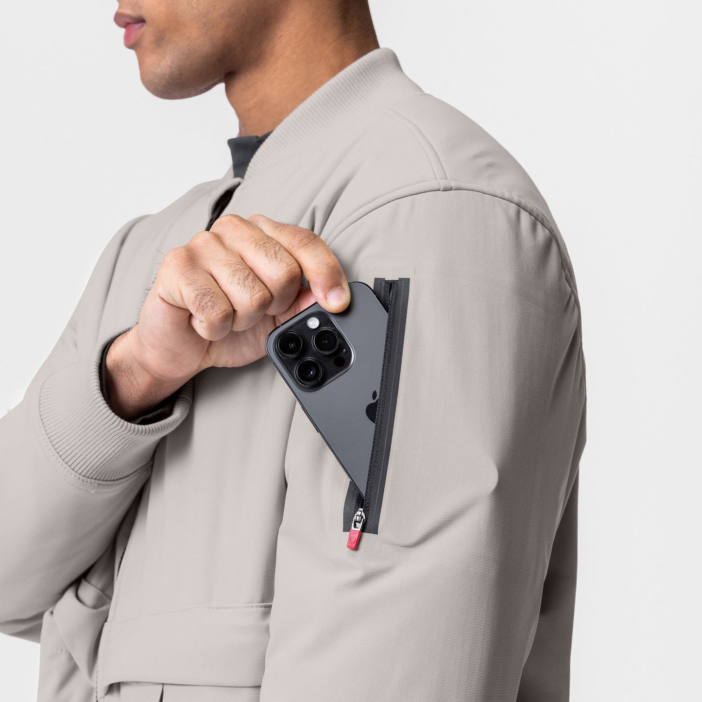 0677. Kinterra™ Weatherproof Bomber Jacket Chai | ASRV for sale