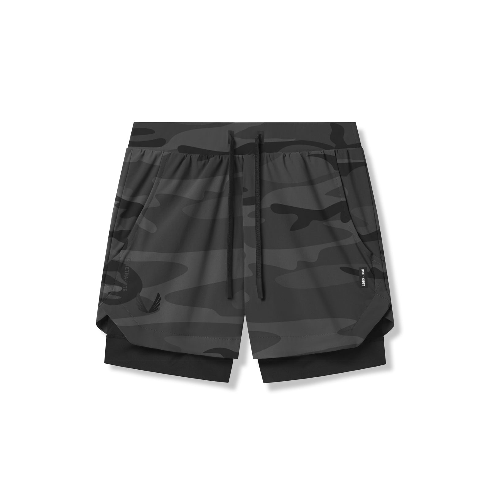 0865. Tetra-Lite® 5" Liner Short Black Camo "Wings"/Black | ASRV Discount