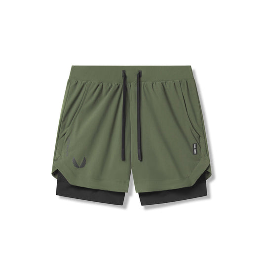 0865. Tetra-Lite® 5" Liner Short Olive "Wings"/Black | ASRV US