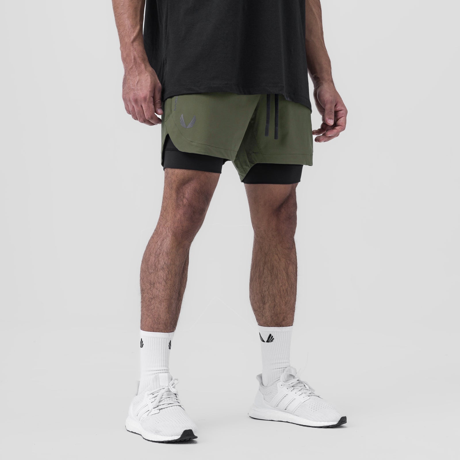 0865. Tetra-Lite® 5" Liner Short Olive "Wings"/Black | ASRV US