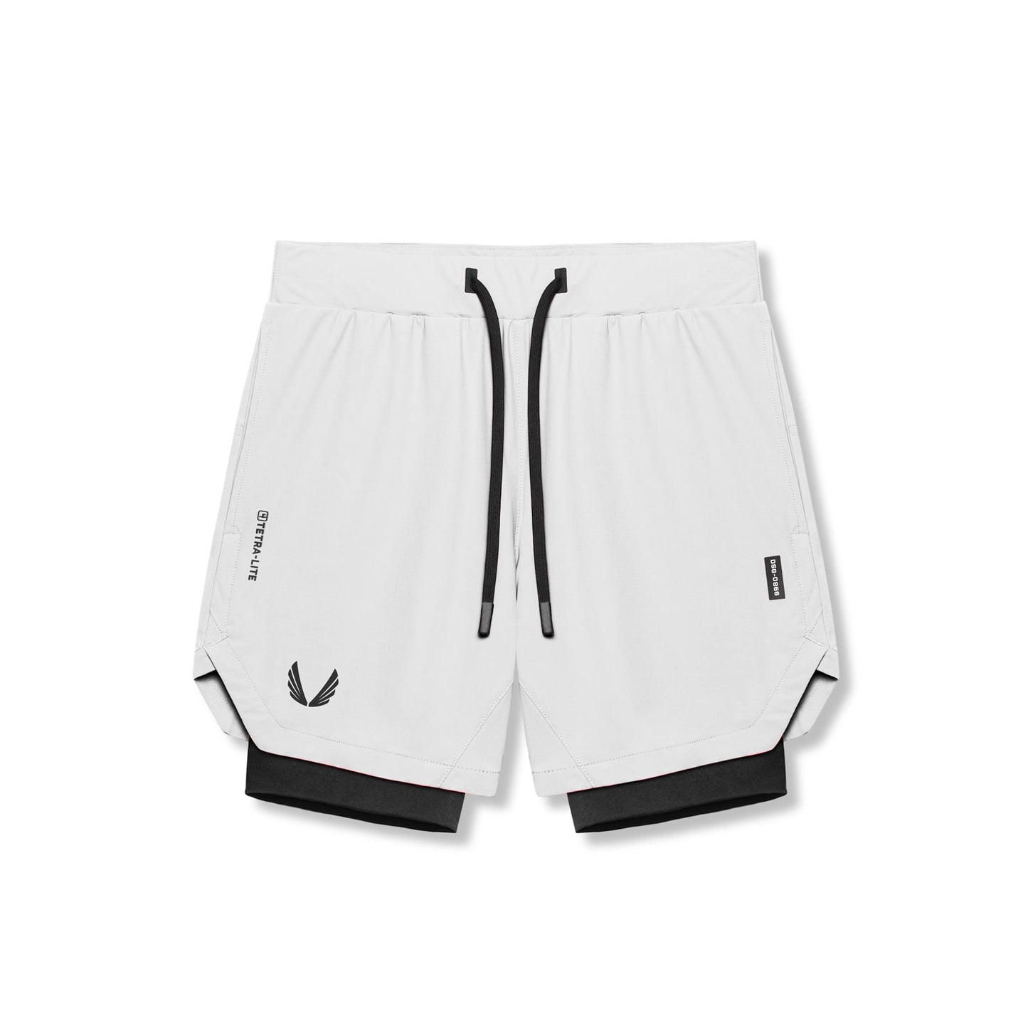 0866. Tetra-Lite® 7" Liner Short White "Wings"/Black | ASRV Discount