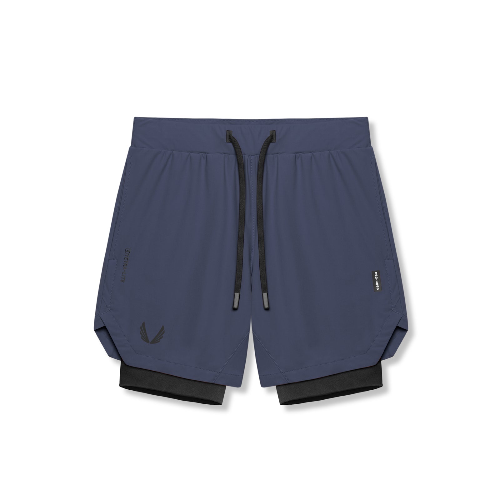 0866. Tetra-Lite® 7" Liner Short Navy "Wings"/Black | ASRV Online