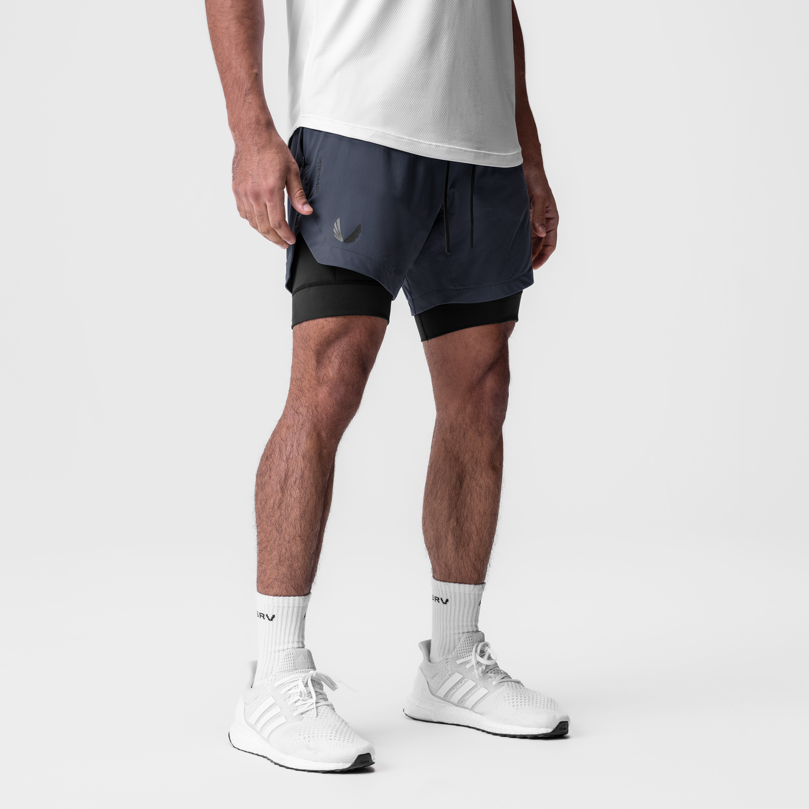 0866. Tetra-Lite® 7" Liner Short Navy "Wings"/Black | ASRV Online