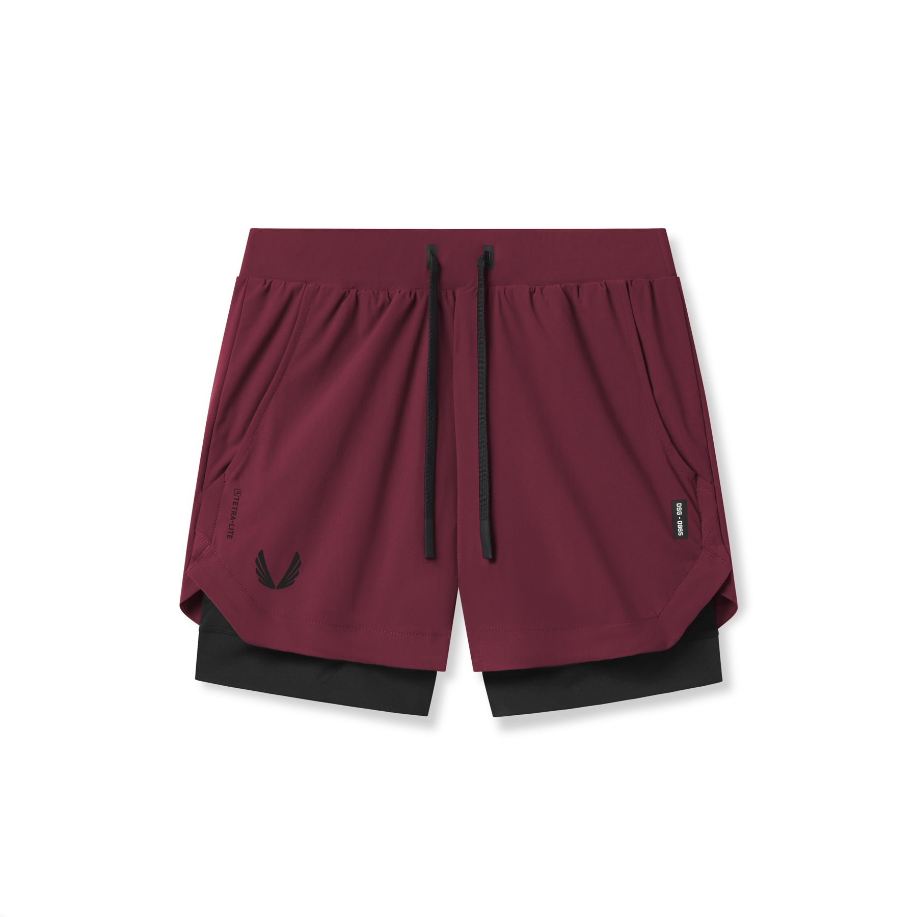 0865. Tetra-Lite® 5" Liner Short Crimson "Wings"/Black | ASRV Discount