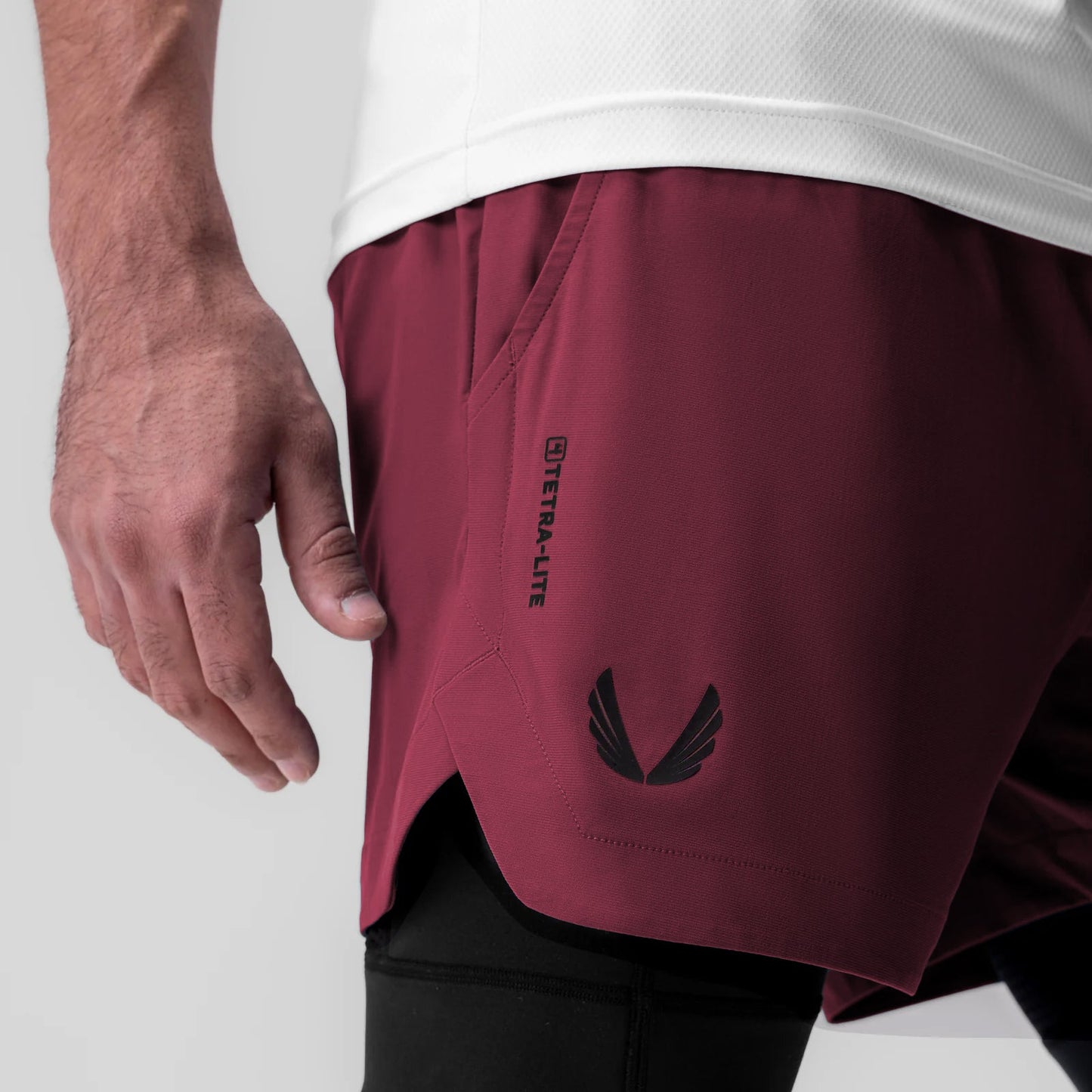 0865. Tetra-Lite® 5" Liner Short Crimson "Wings"/Black | ASRV Discount