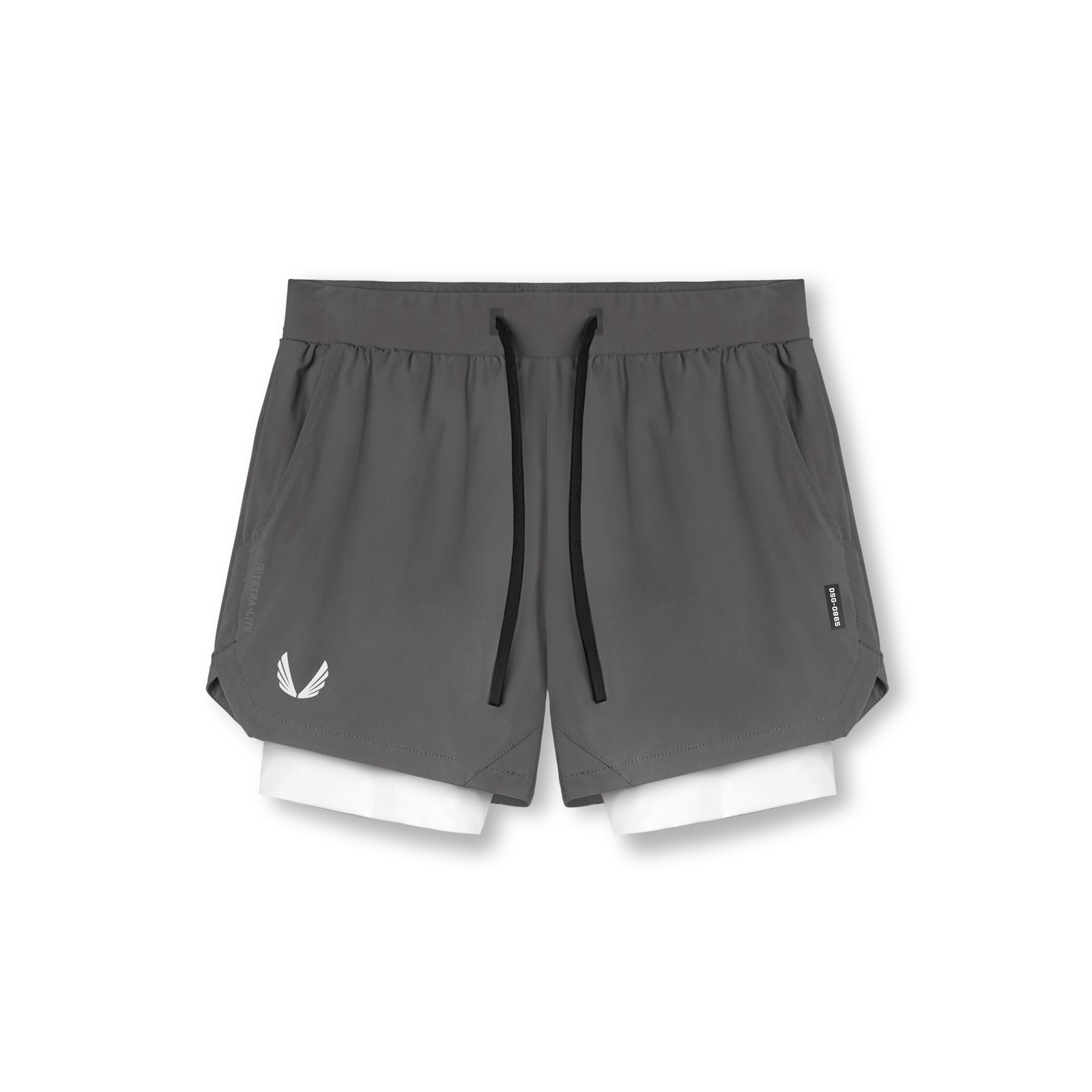 0865. Tetra-Lite® 5" Liner Short Space Grey/White/White "Wings" | ASRV Discount