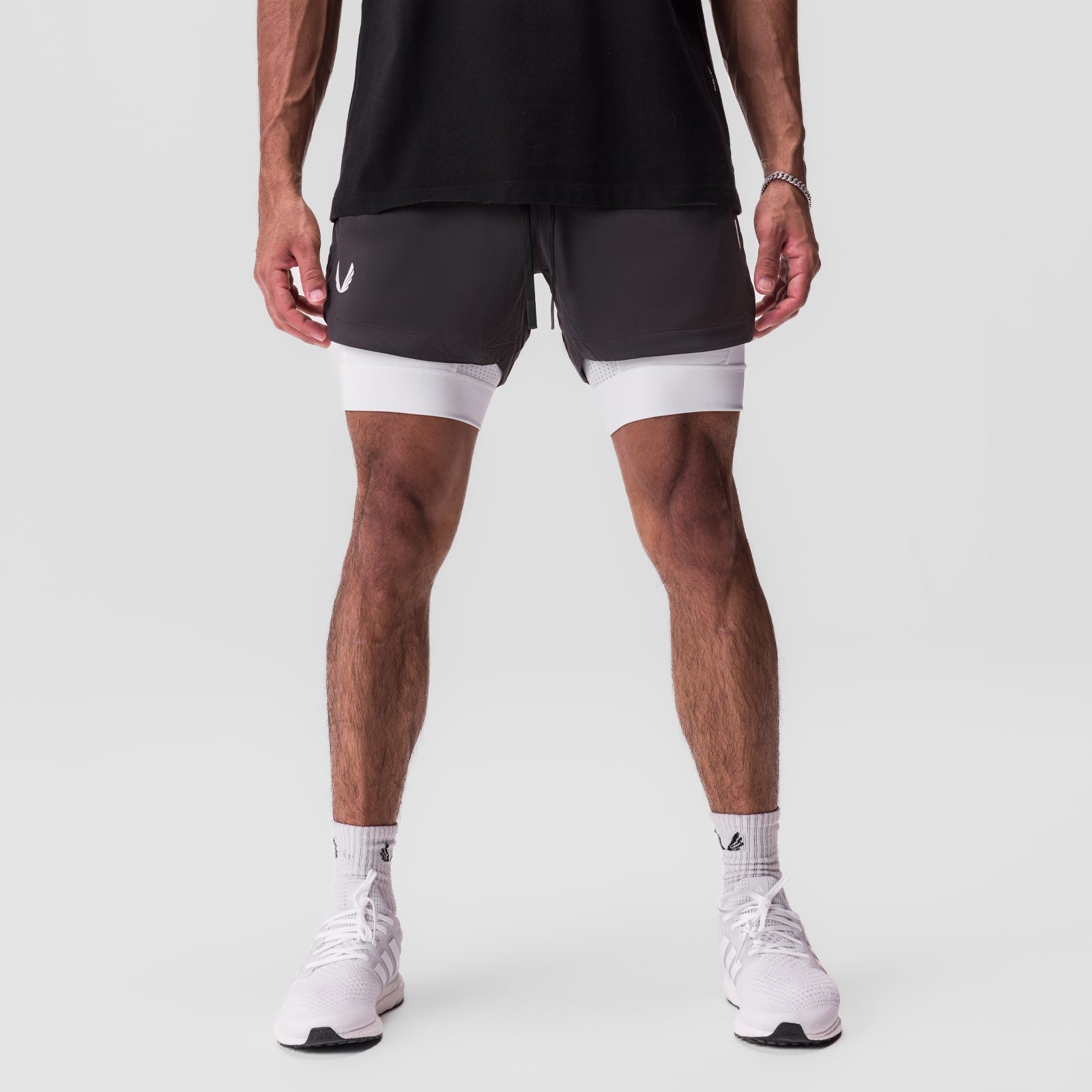 0865. Tetra-Lite® 5" Liner Short Space Grey/White/White "Wings" | ASRV Discount