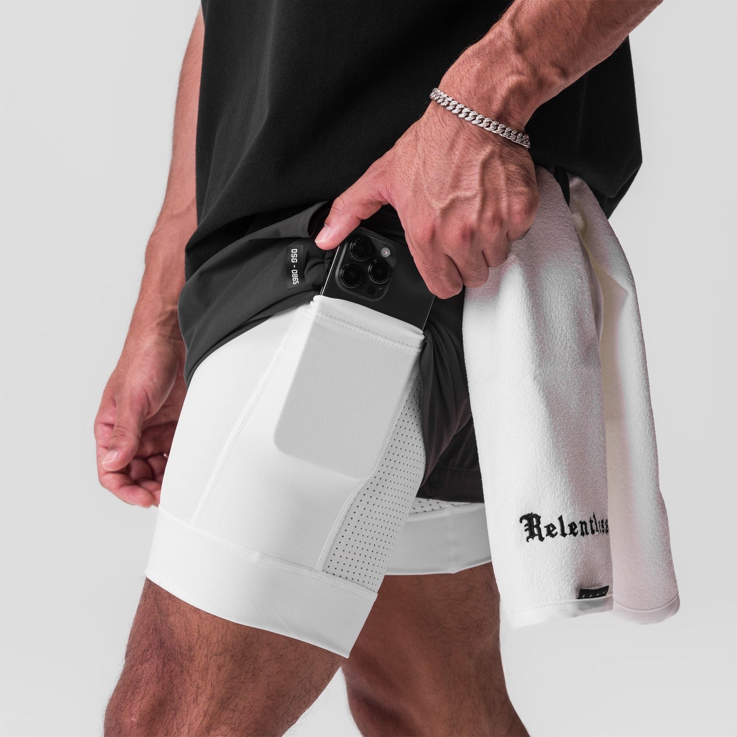 0865. Tetra-Lite® 5" Liner Short Space Grey/White/White "Wings" | ASRV Discount