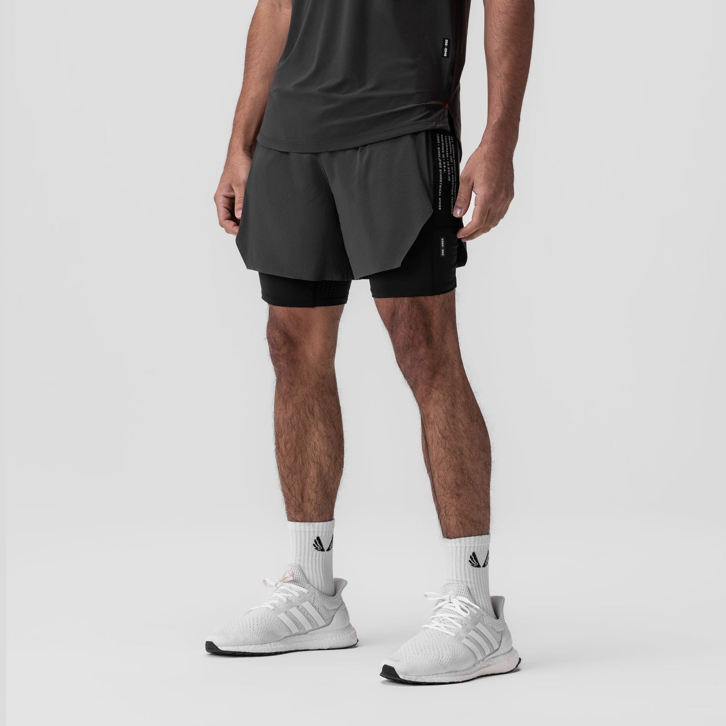 0953. Aerotex™ Hybrid Liner Short Space Grey/Black | ASRV Online