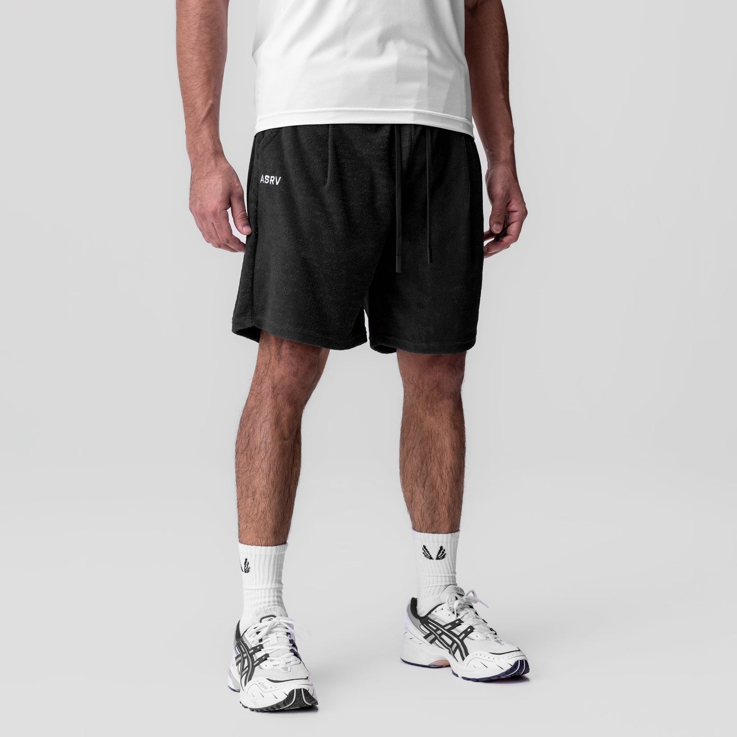 1094. Towel Terry Relaxed Short Black | ASRV sale