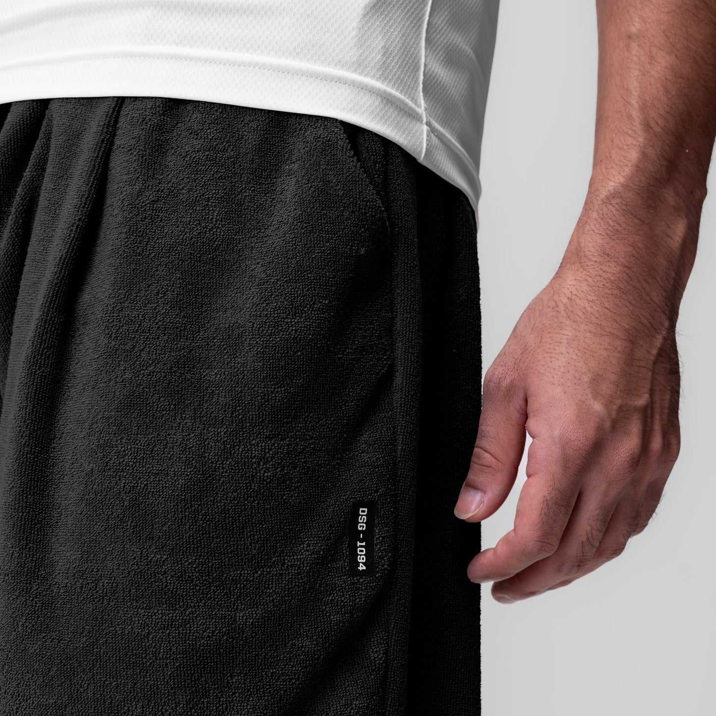 1094. Towel Terry Relaxed Short Black | ASRV sale